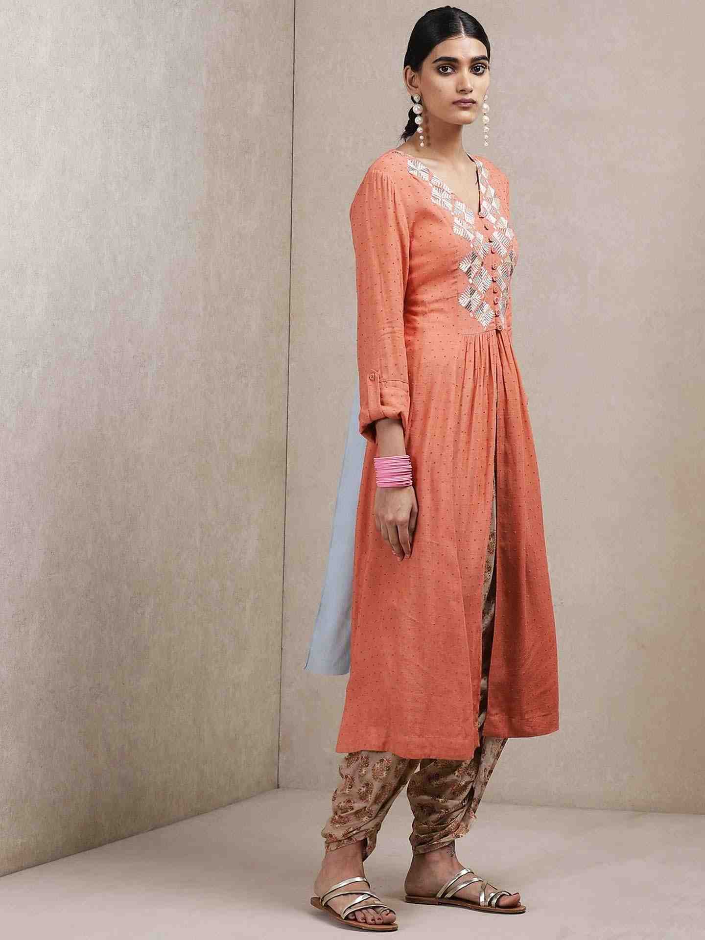 Rust Classic Kurta