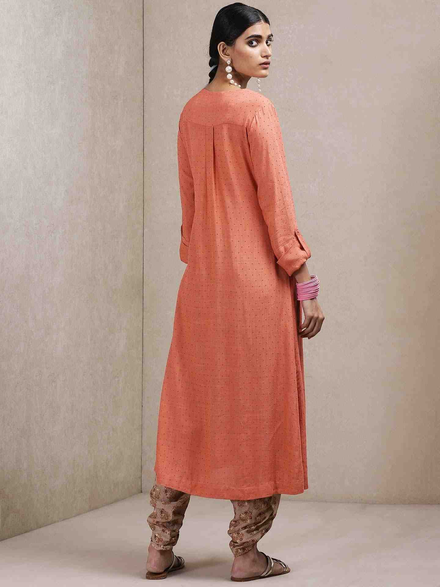 Rust Classic Kurta