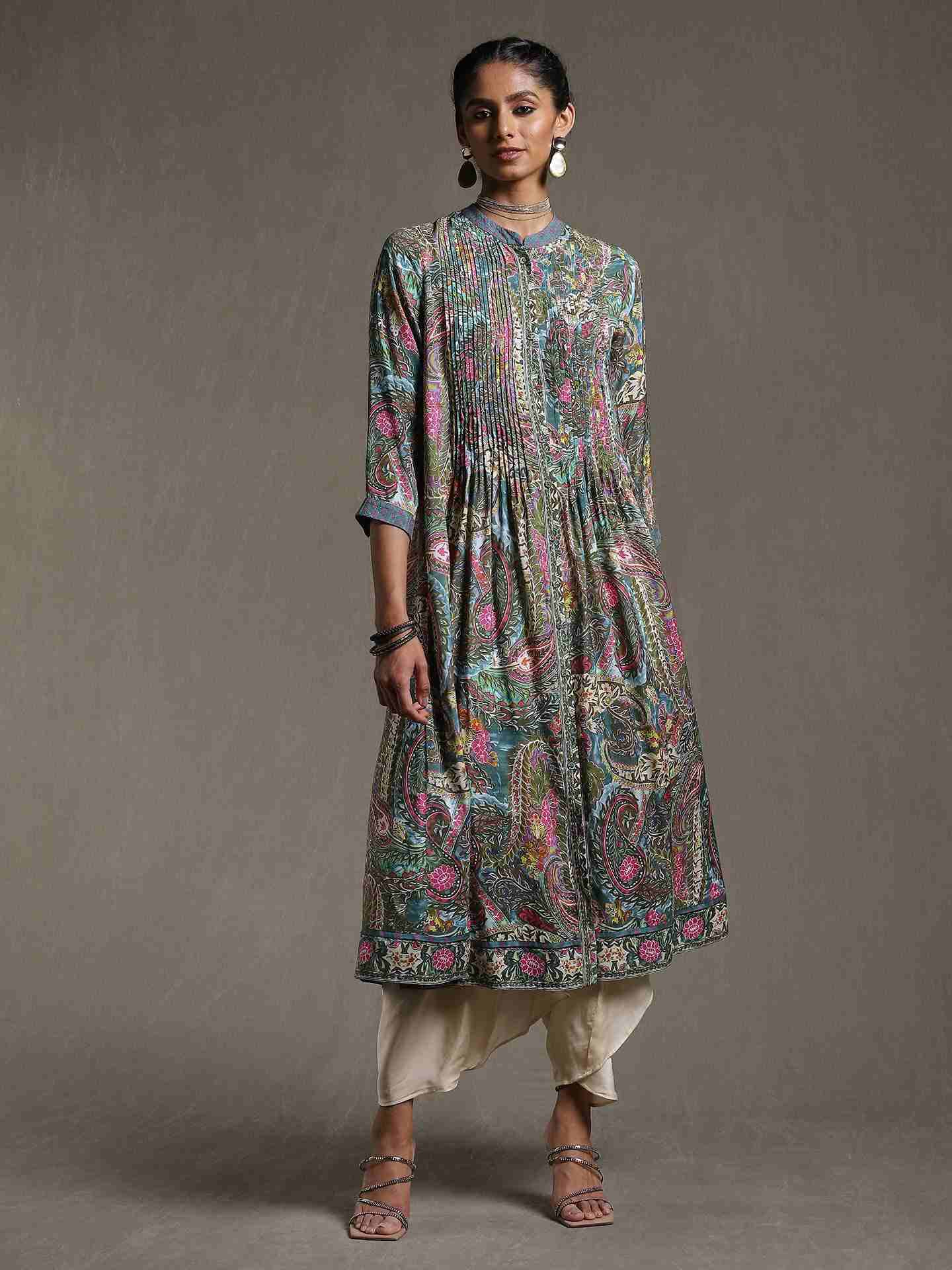 Green Surili Kurta