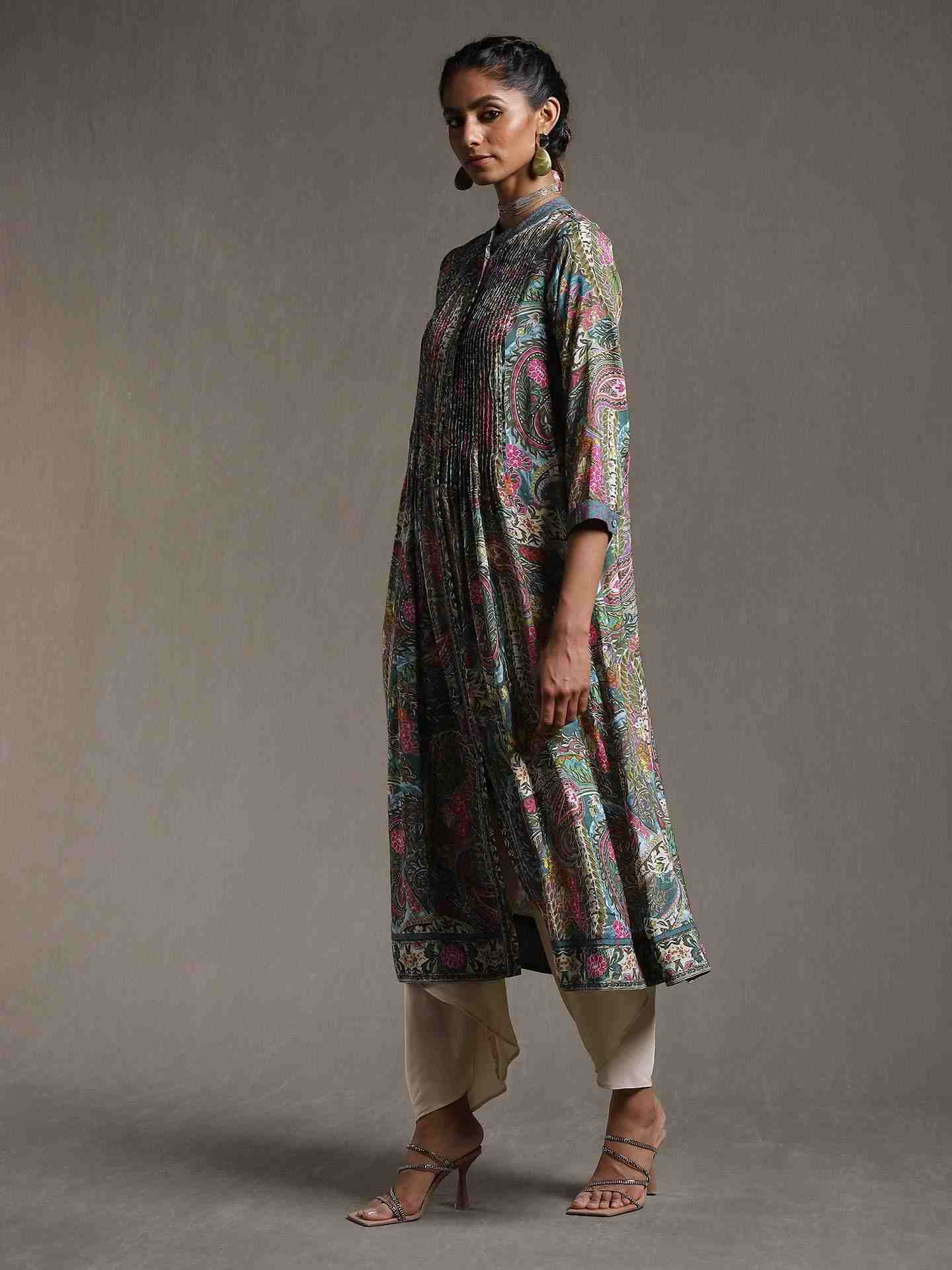 Green Surili Kurta