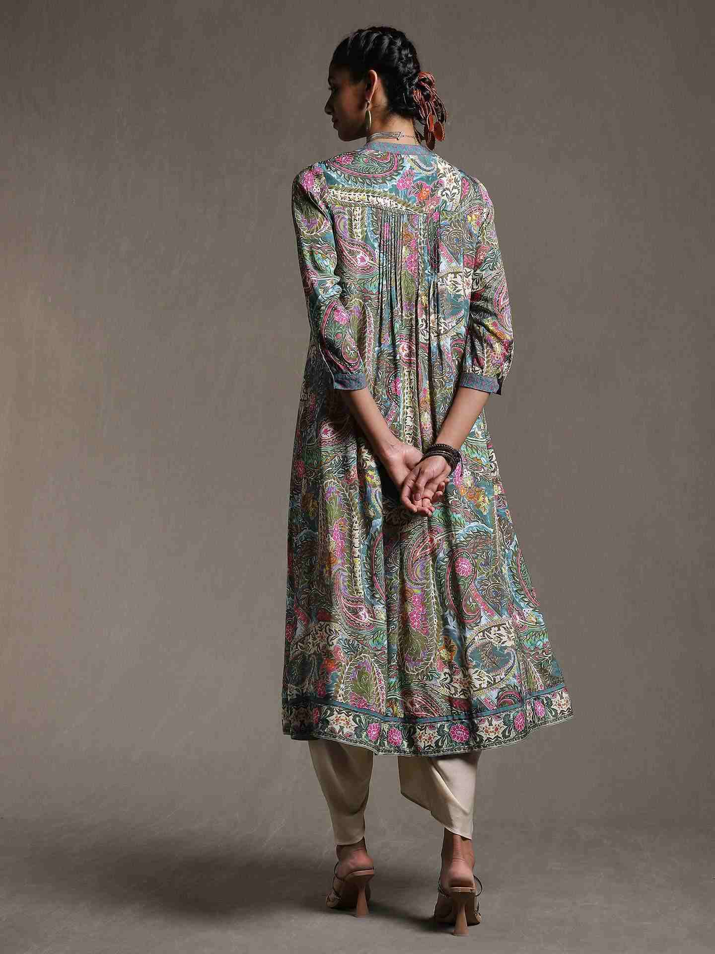 Green Surili Kurta
