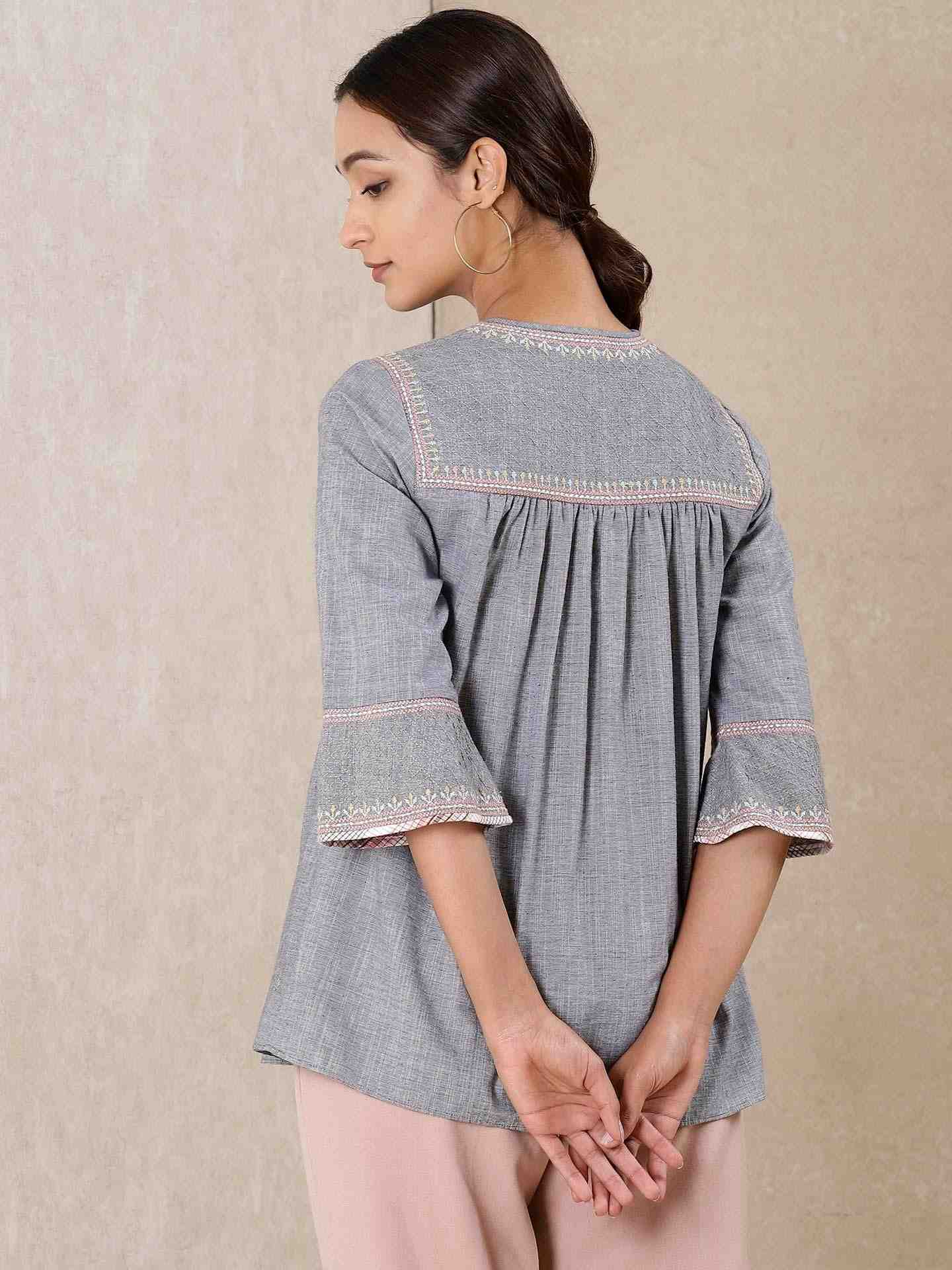 Grey Modern Minimalist Kurti