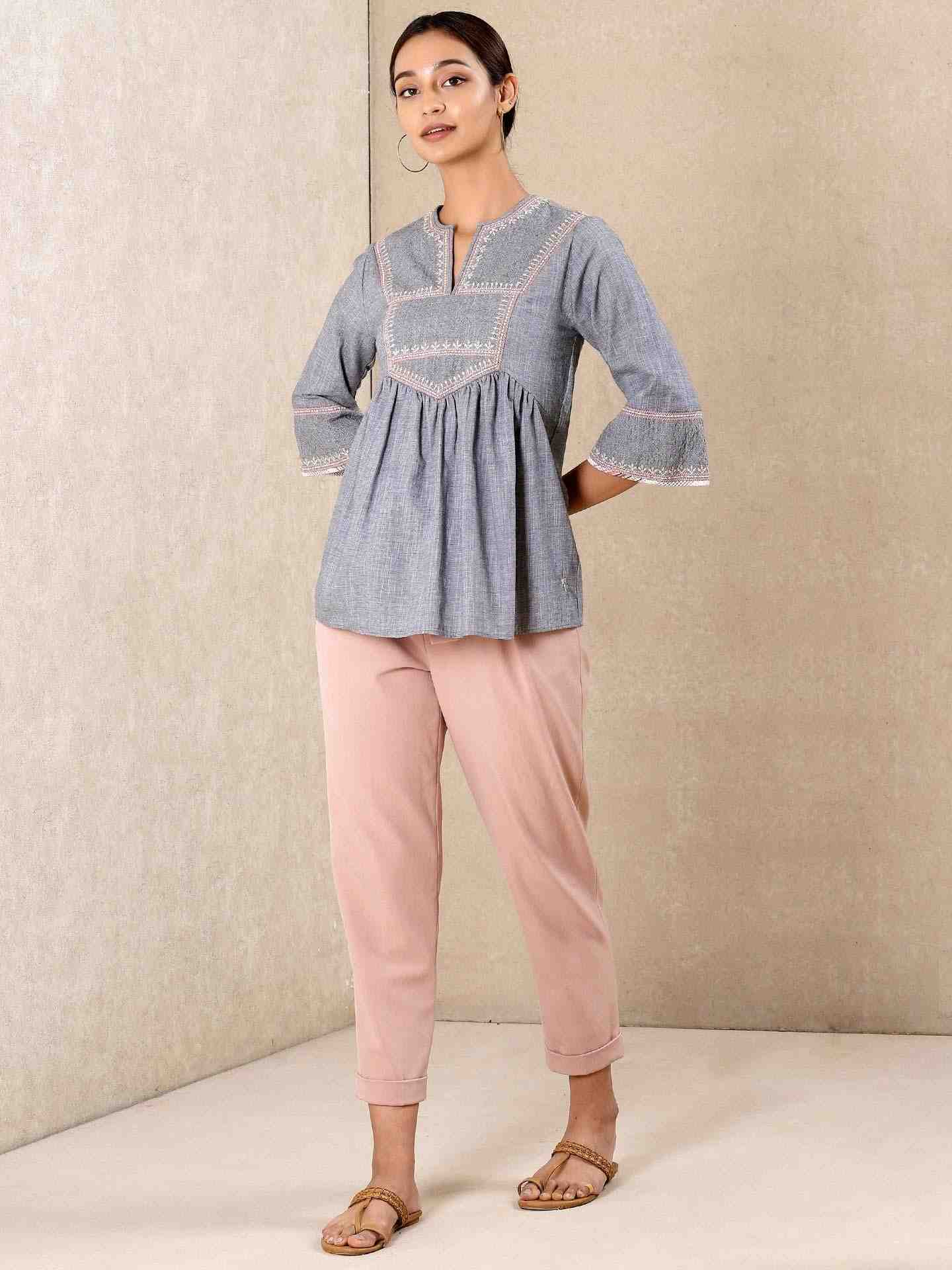 Grey Modern Minimalist Kurti