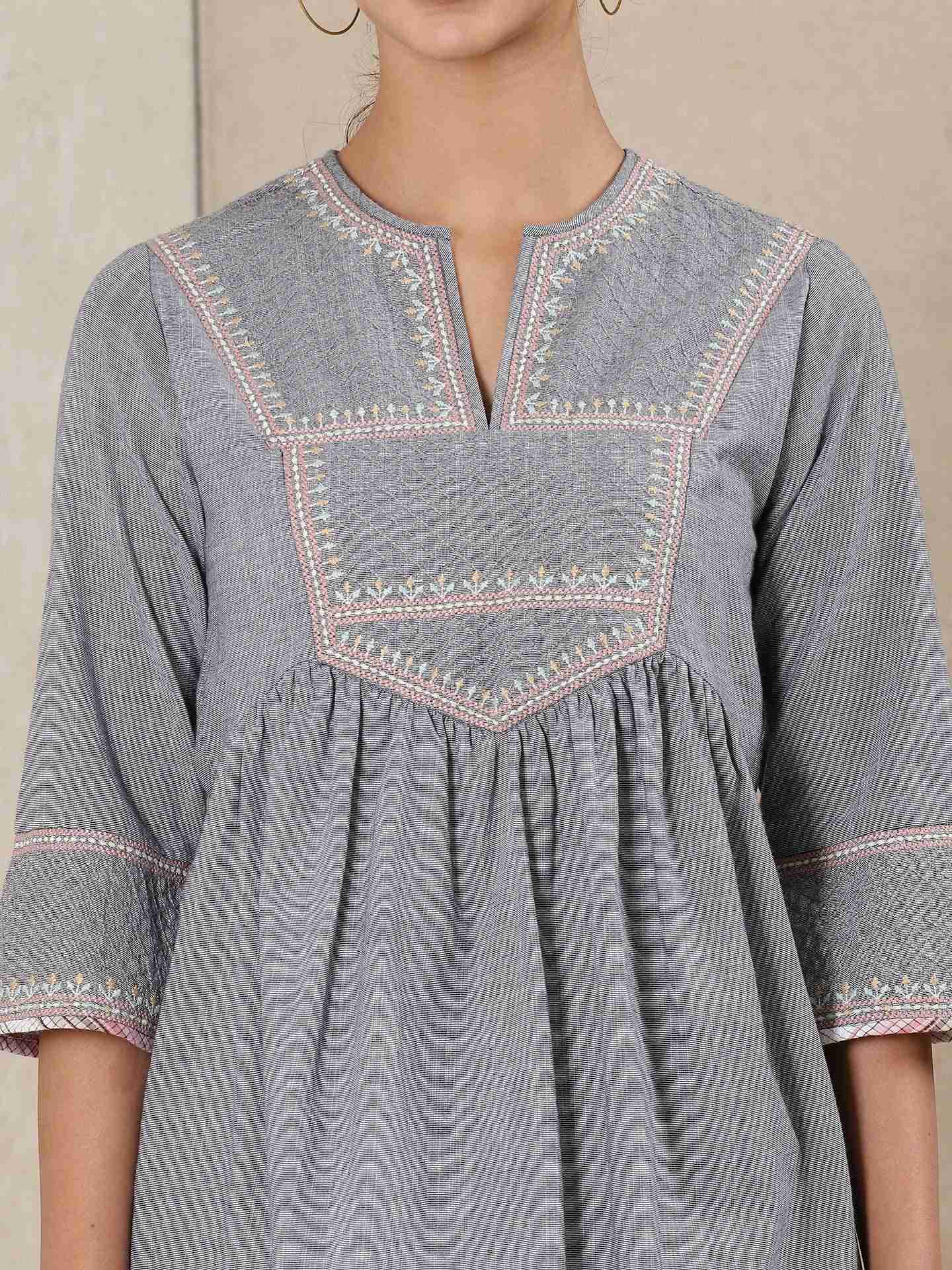 Grey Modern Minimalist Kurti
