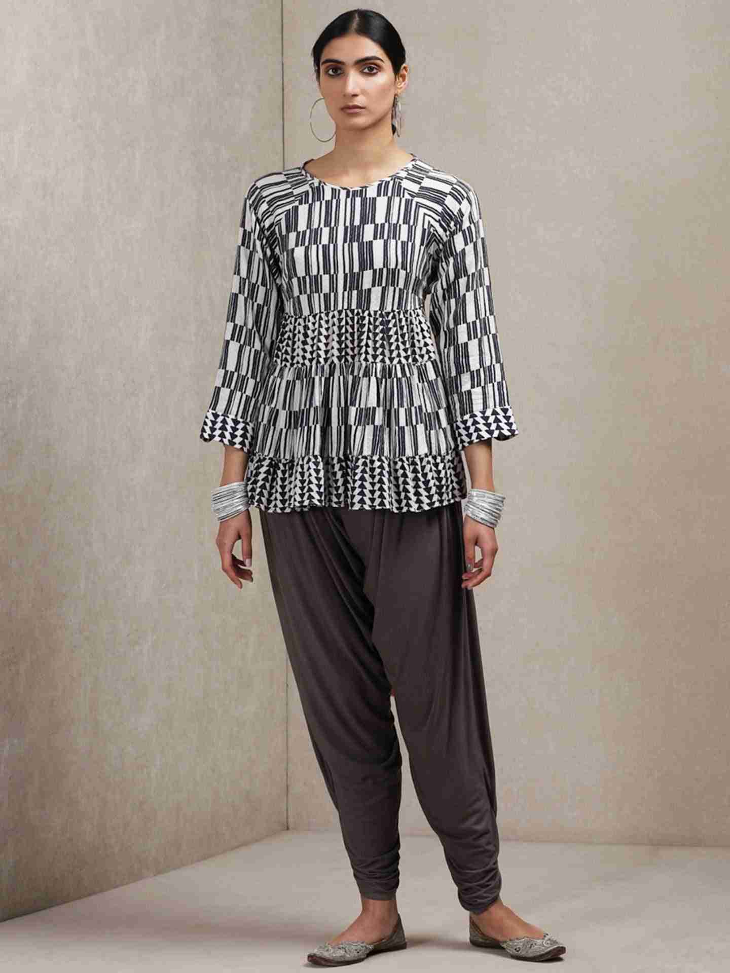 Black Classic Cotton Kurti