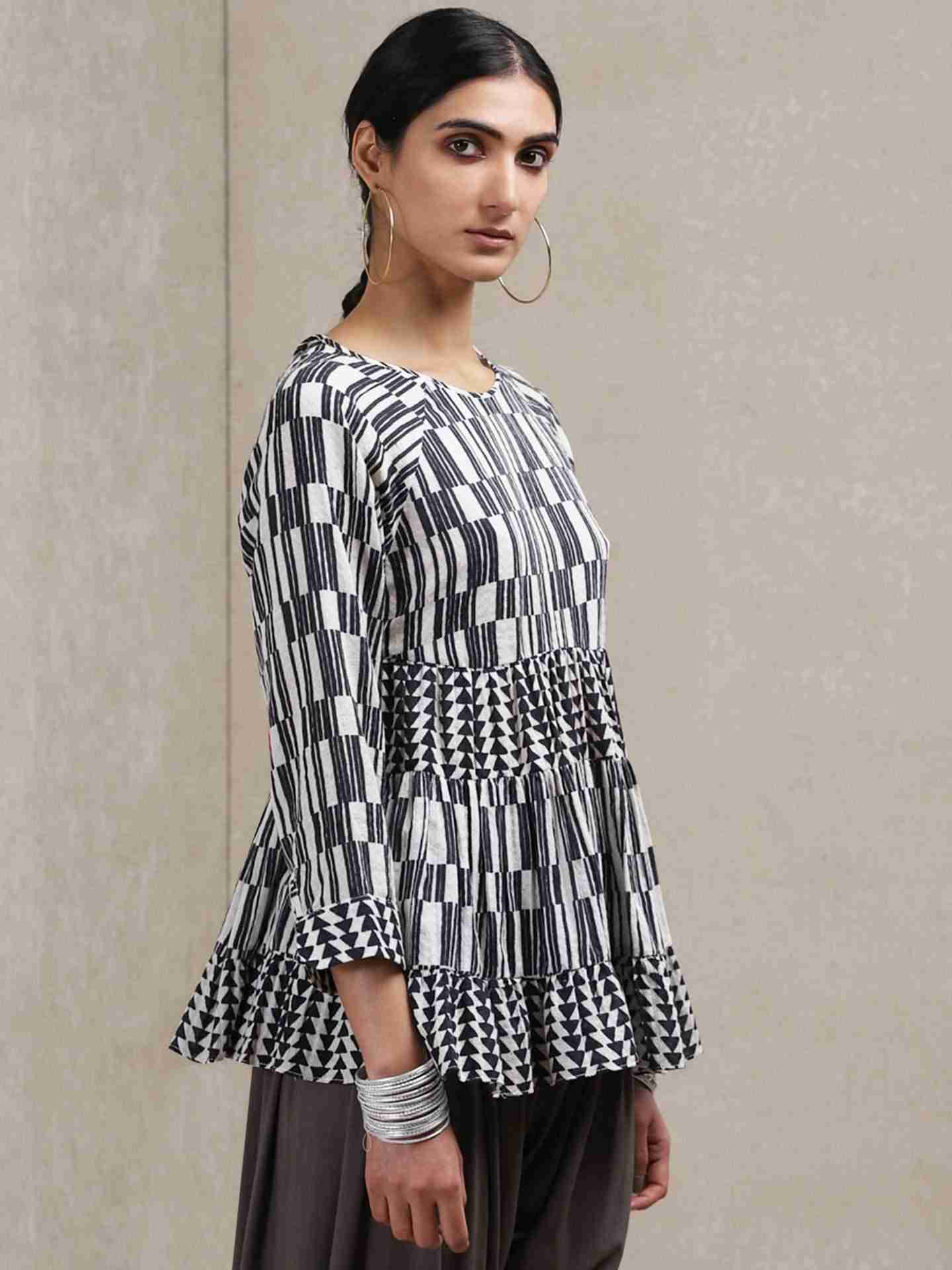 Black Classic Cotton Kurti