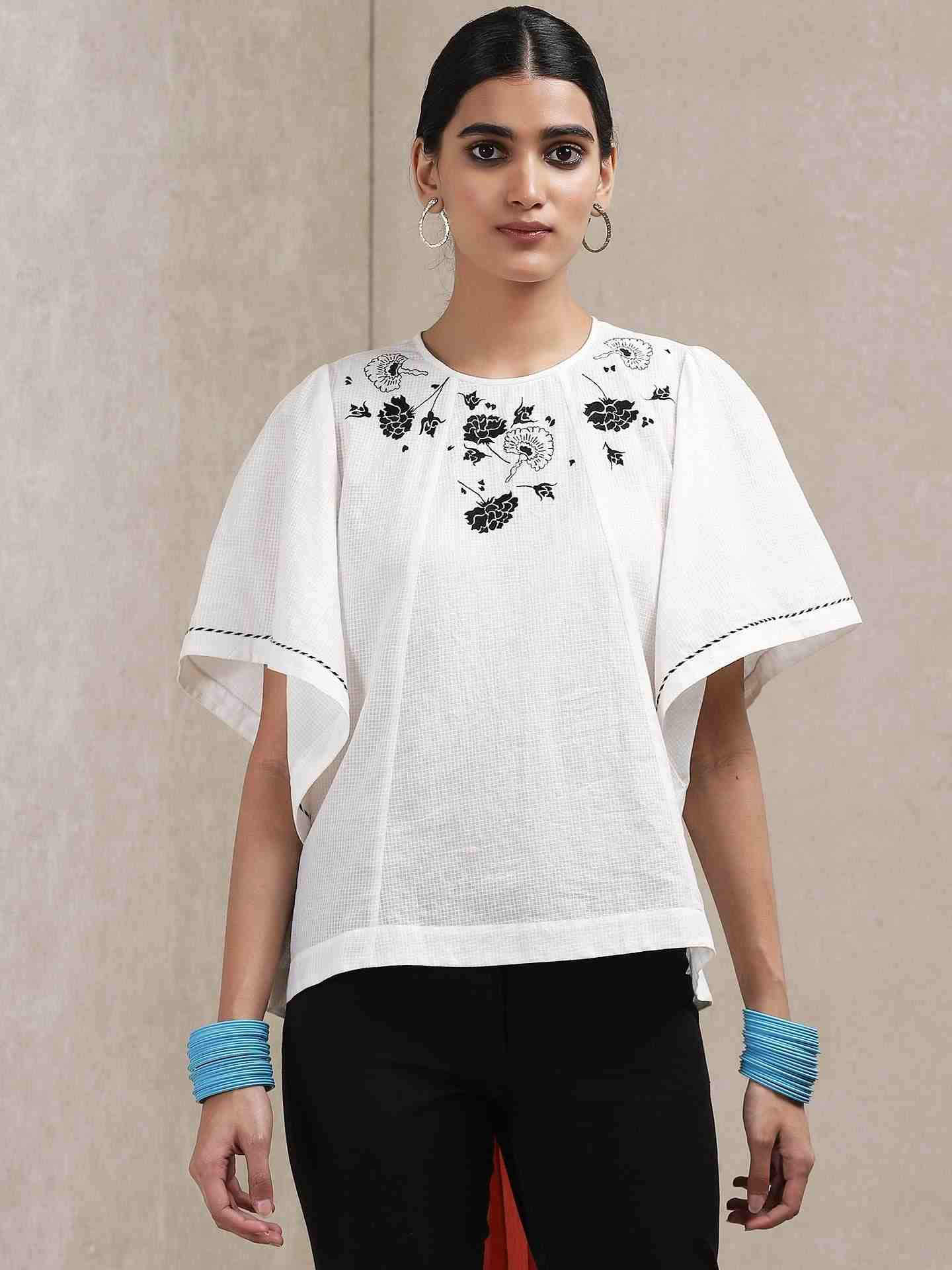 White Classic Cotton Kurti