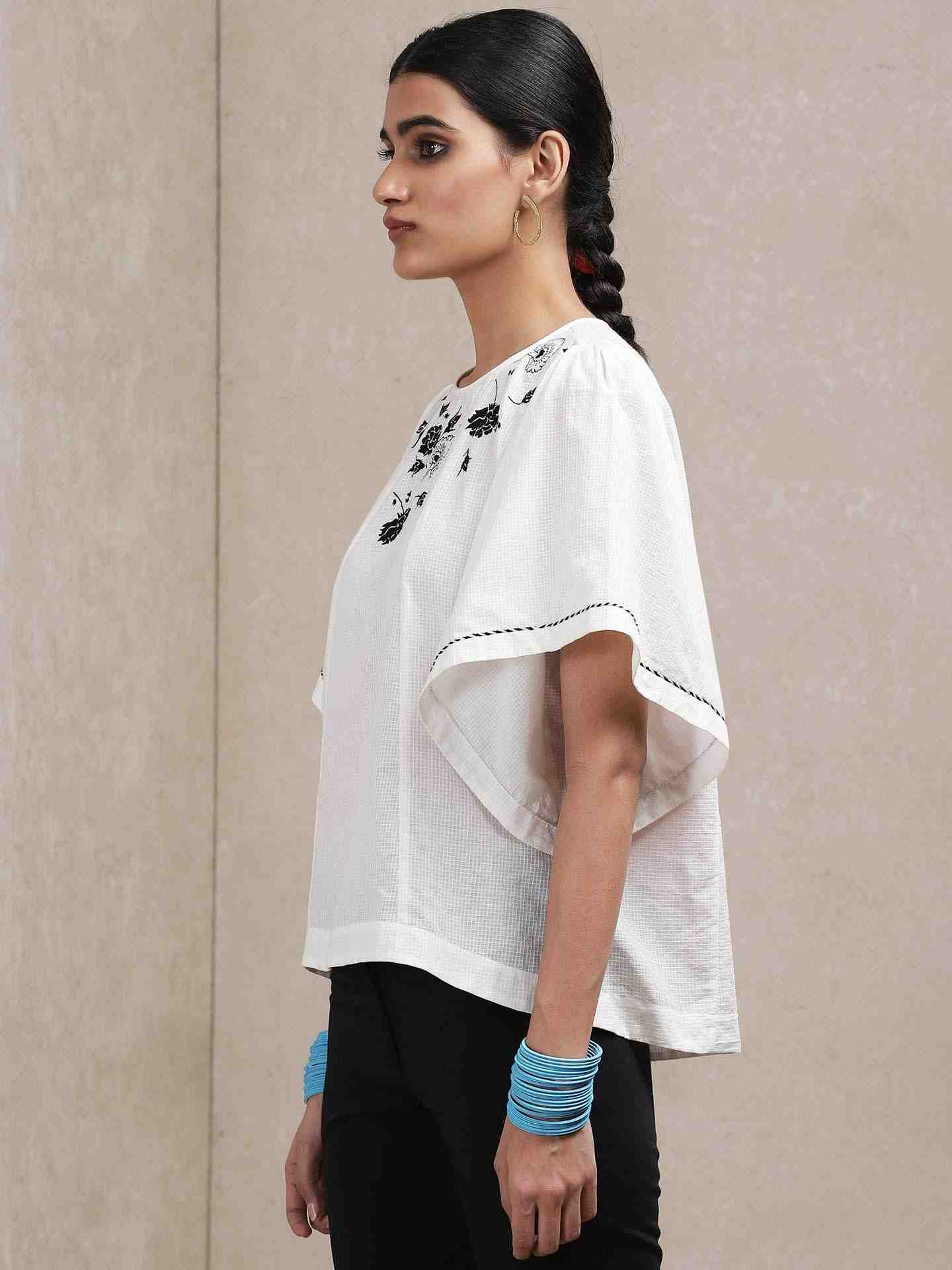 White Classic Cotton Kurti