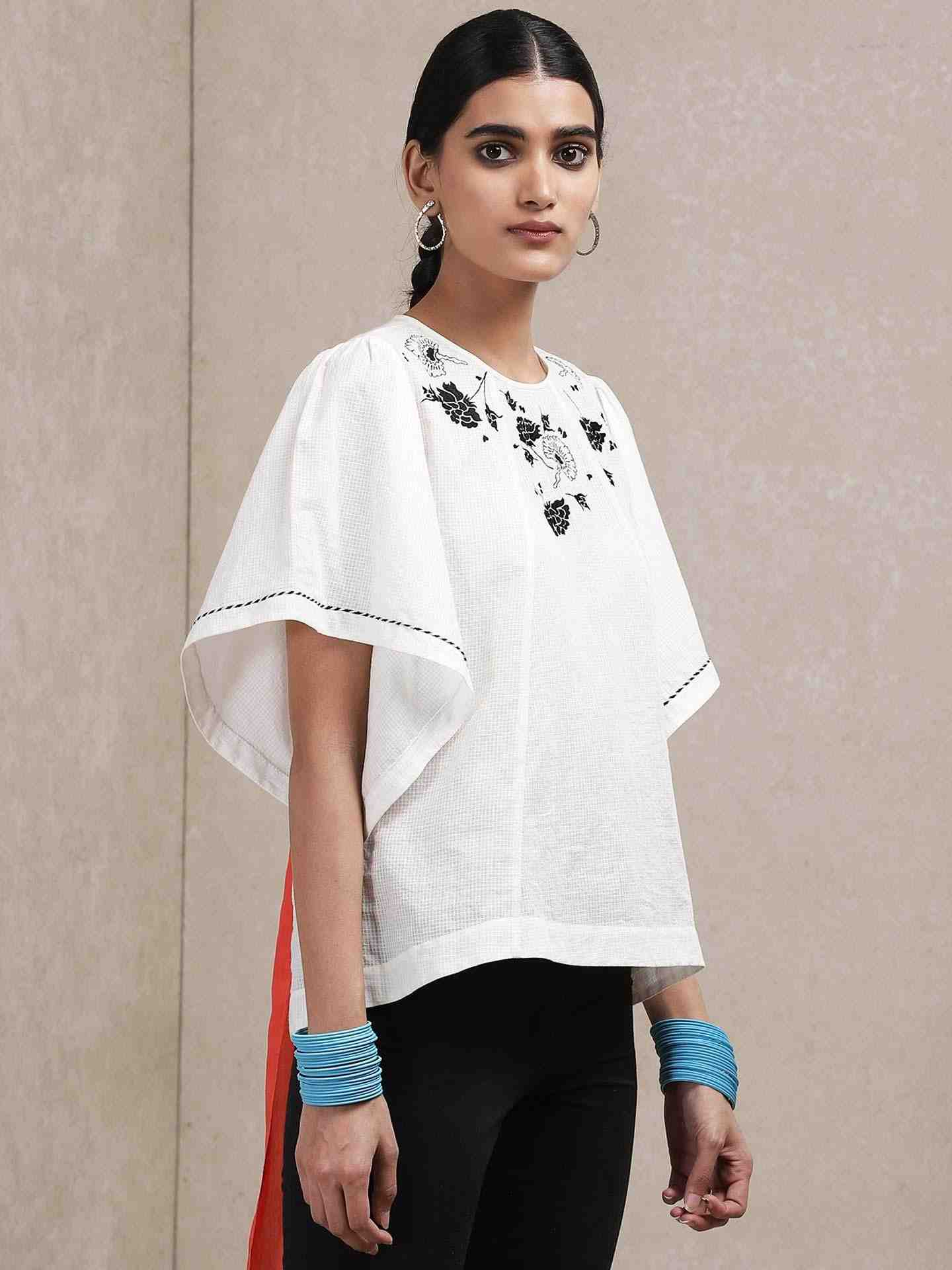 White Classic Cotton Kurti