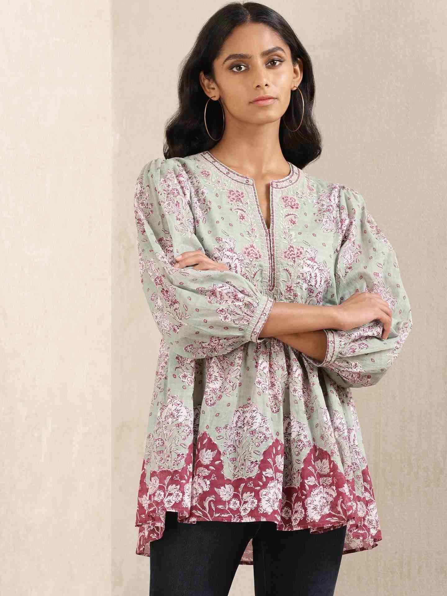 Mint Ratrani Kurti