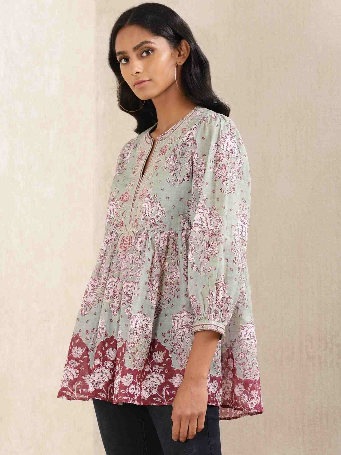 Mint Ratrani Kurti