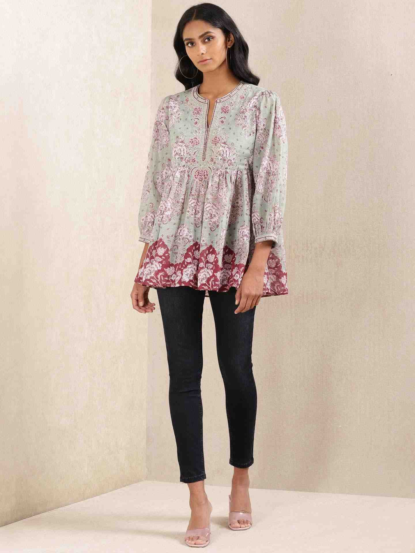 Mint Ratrani Kurti