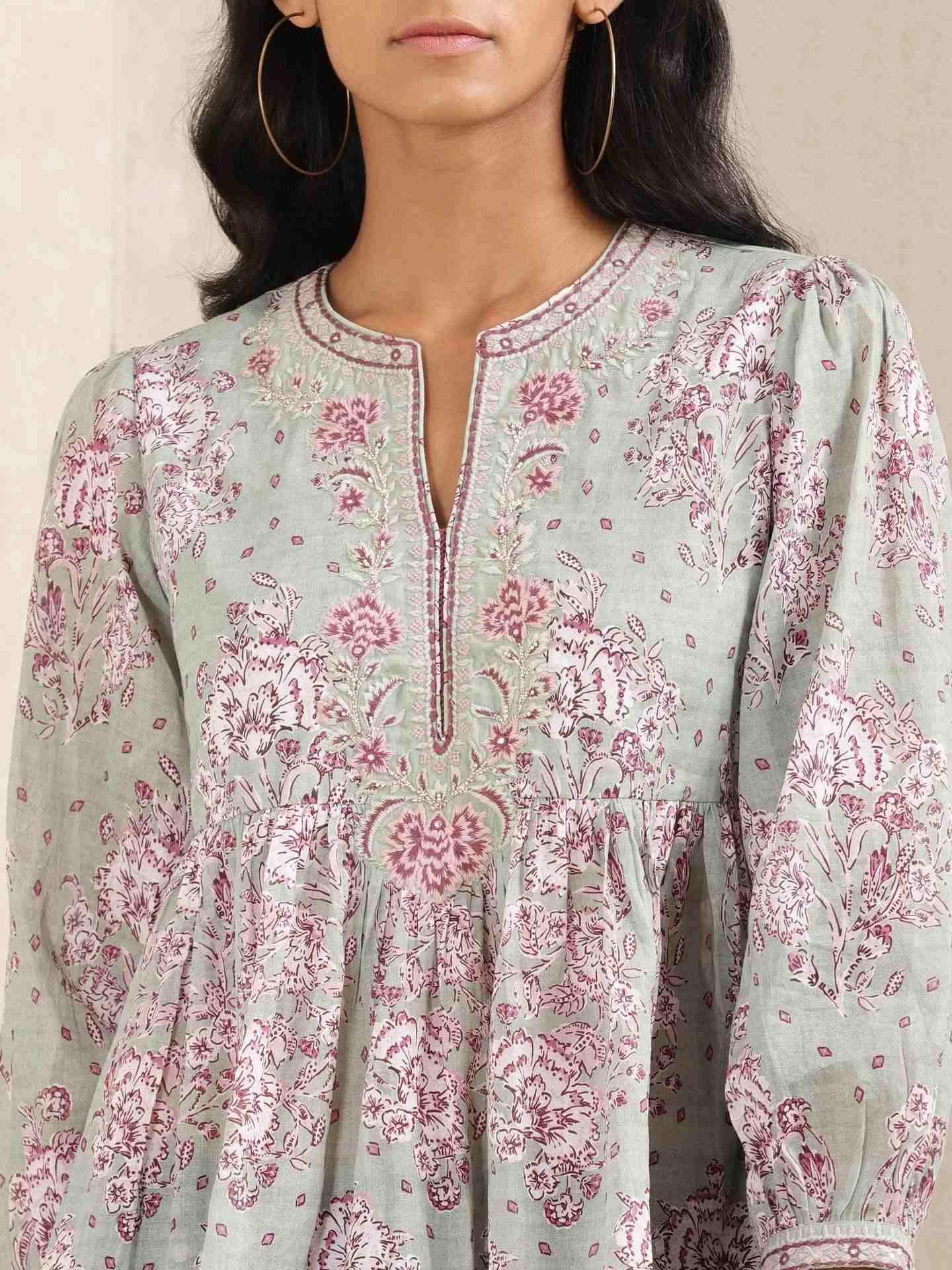 Mint Ratrani Kurti