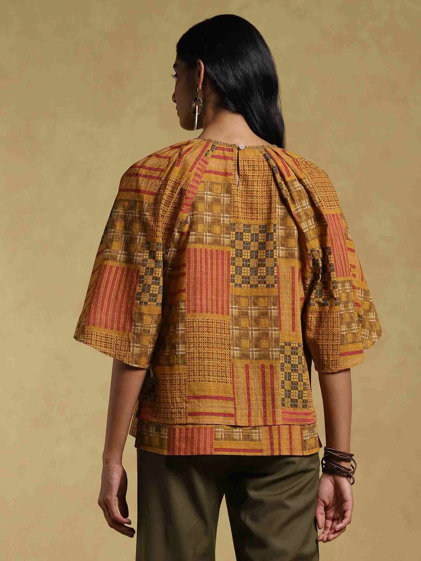 Mustard Ethereal Cotton Kurti