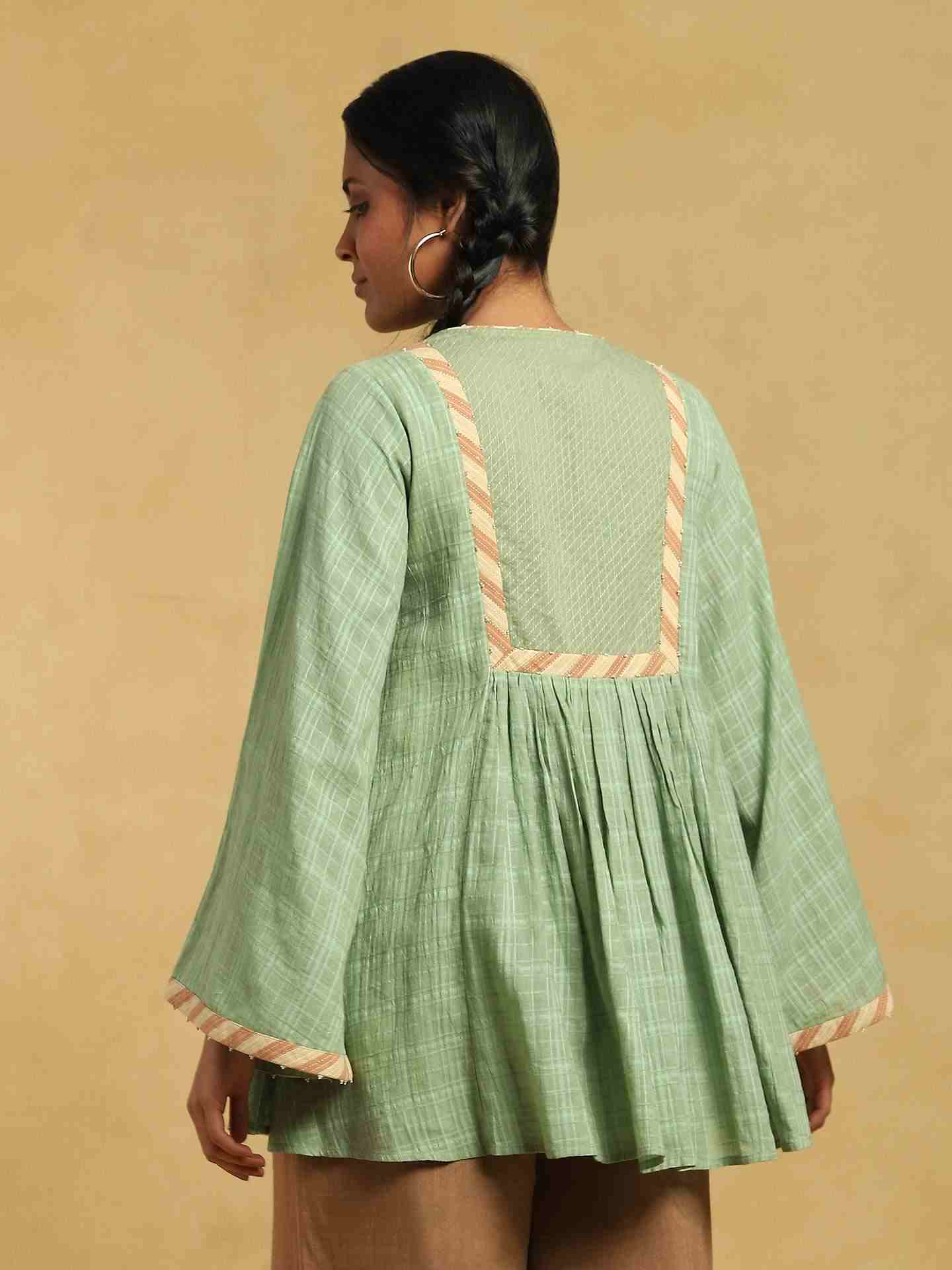 Green Vyas Cotton Kurti