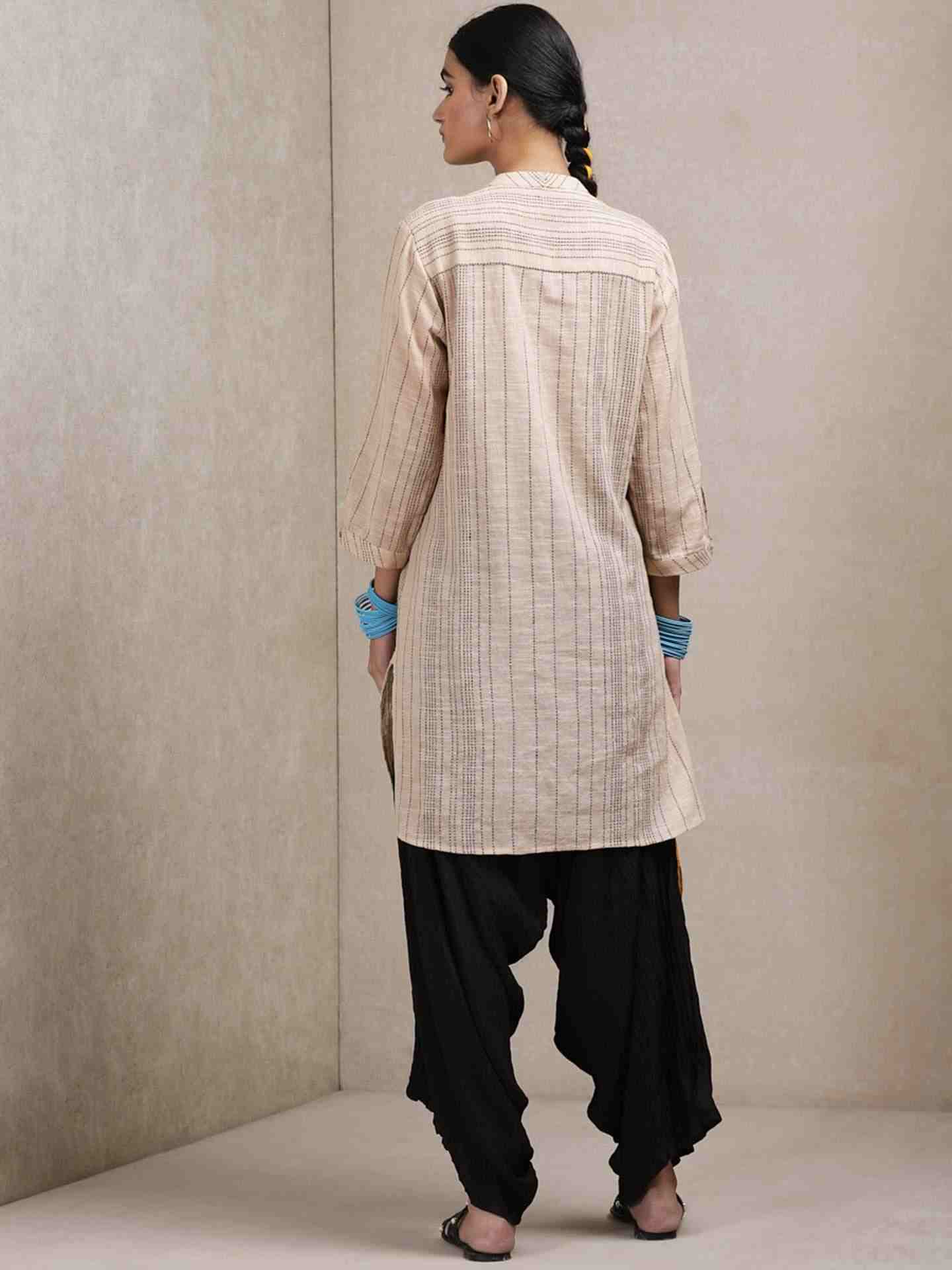 Beige Classic Cotton Kurti