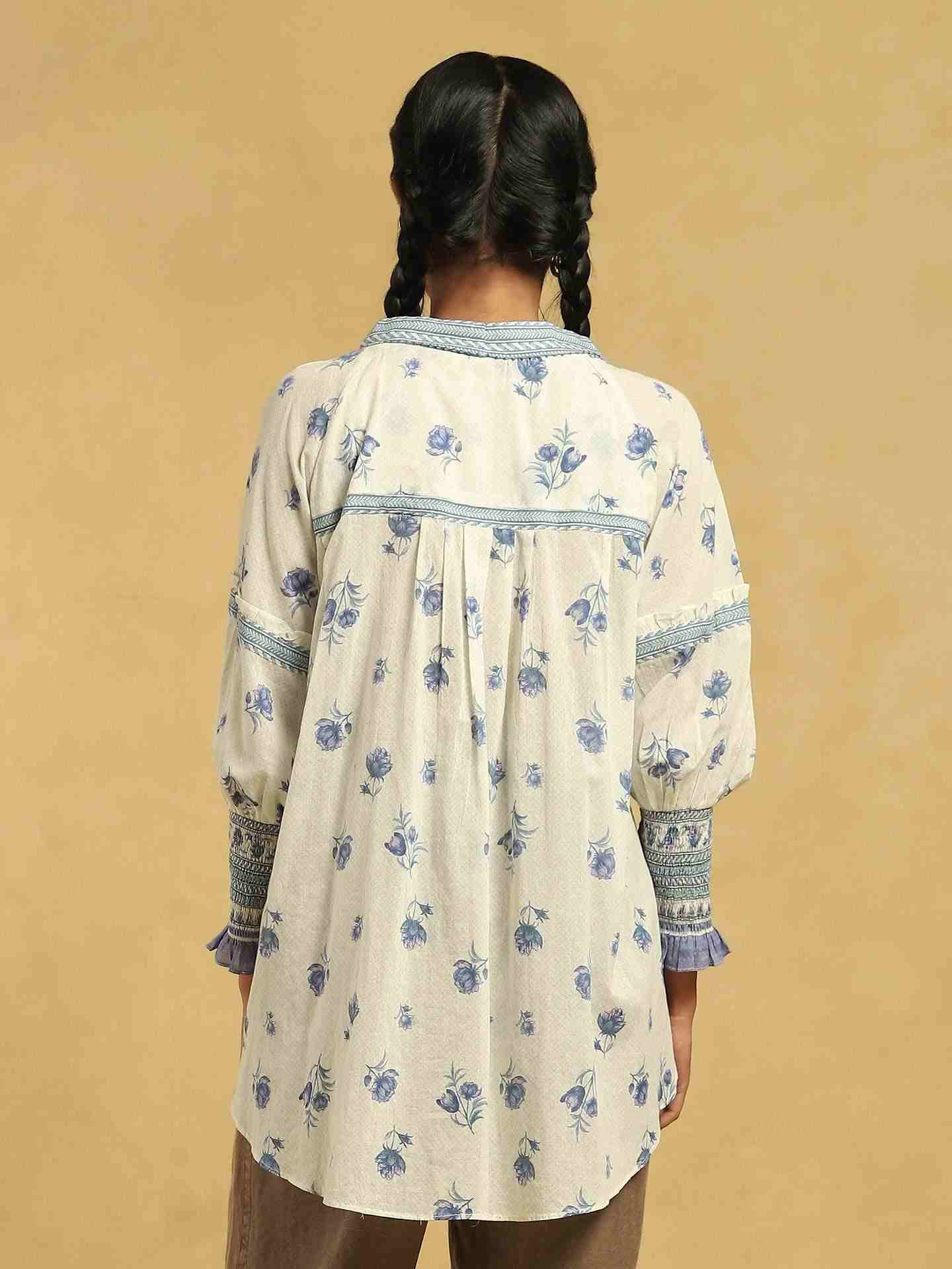White Gulzar Cotton Kurti