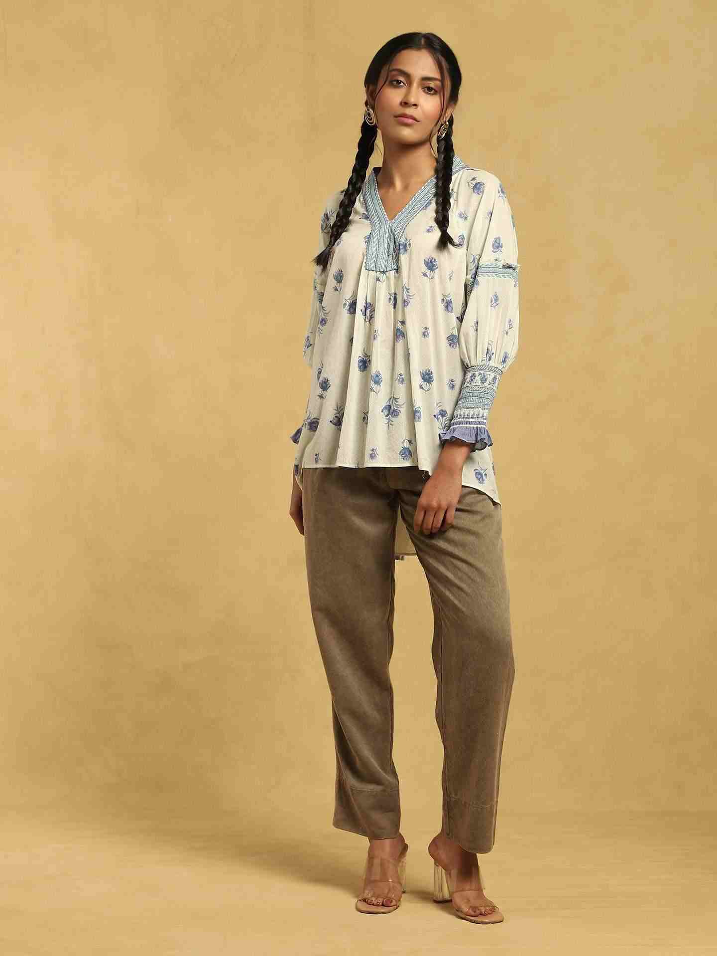 White Gulzar Cotton Kurti
