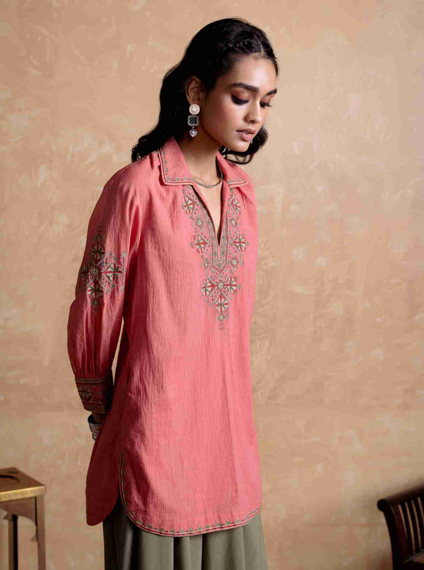 Peach Daksha Kurti
