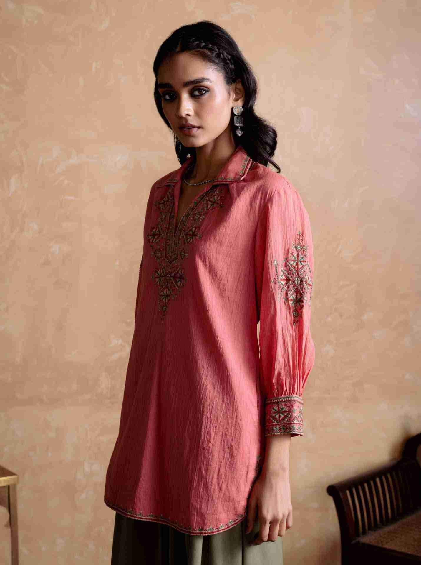 Peach Daksha Kurti