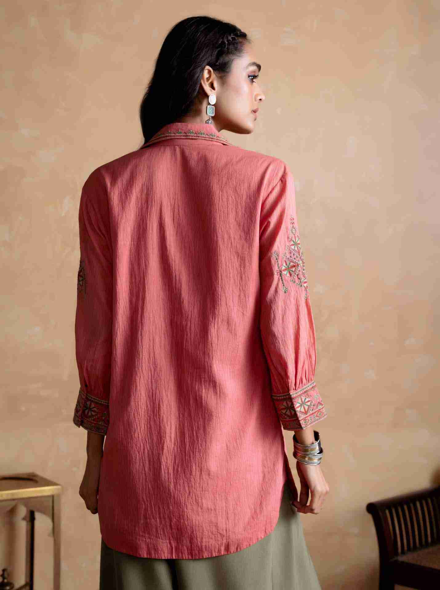 Peach Daksha Kurti