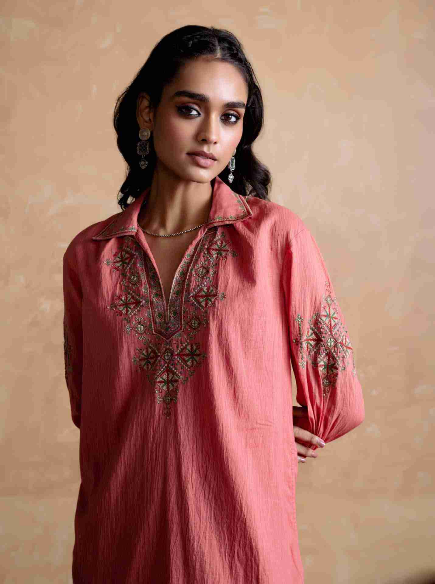Peach Daksha Kurti