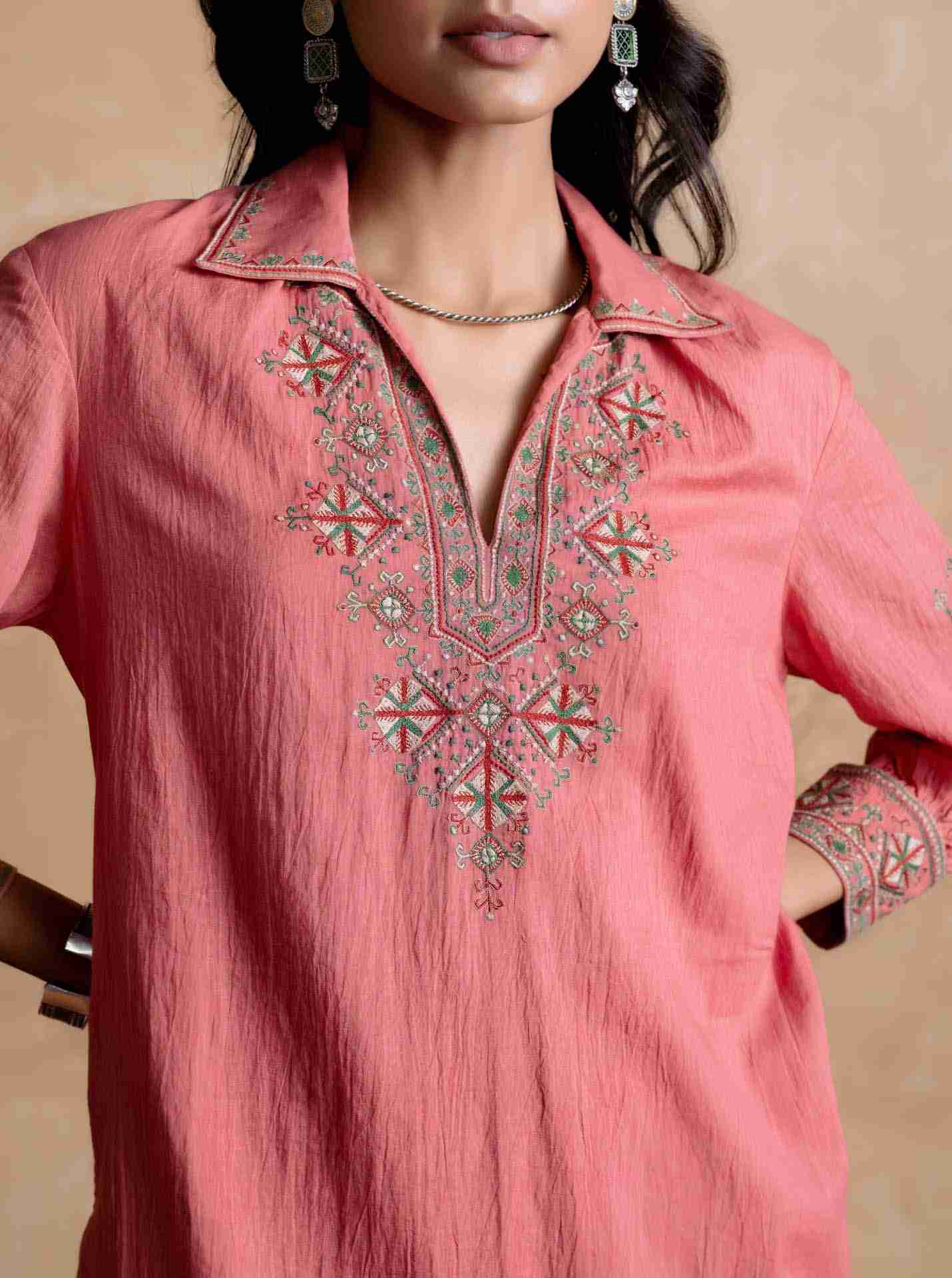 Peach Daksha Kurti