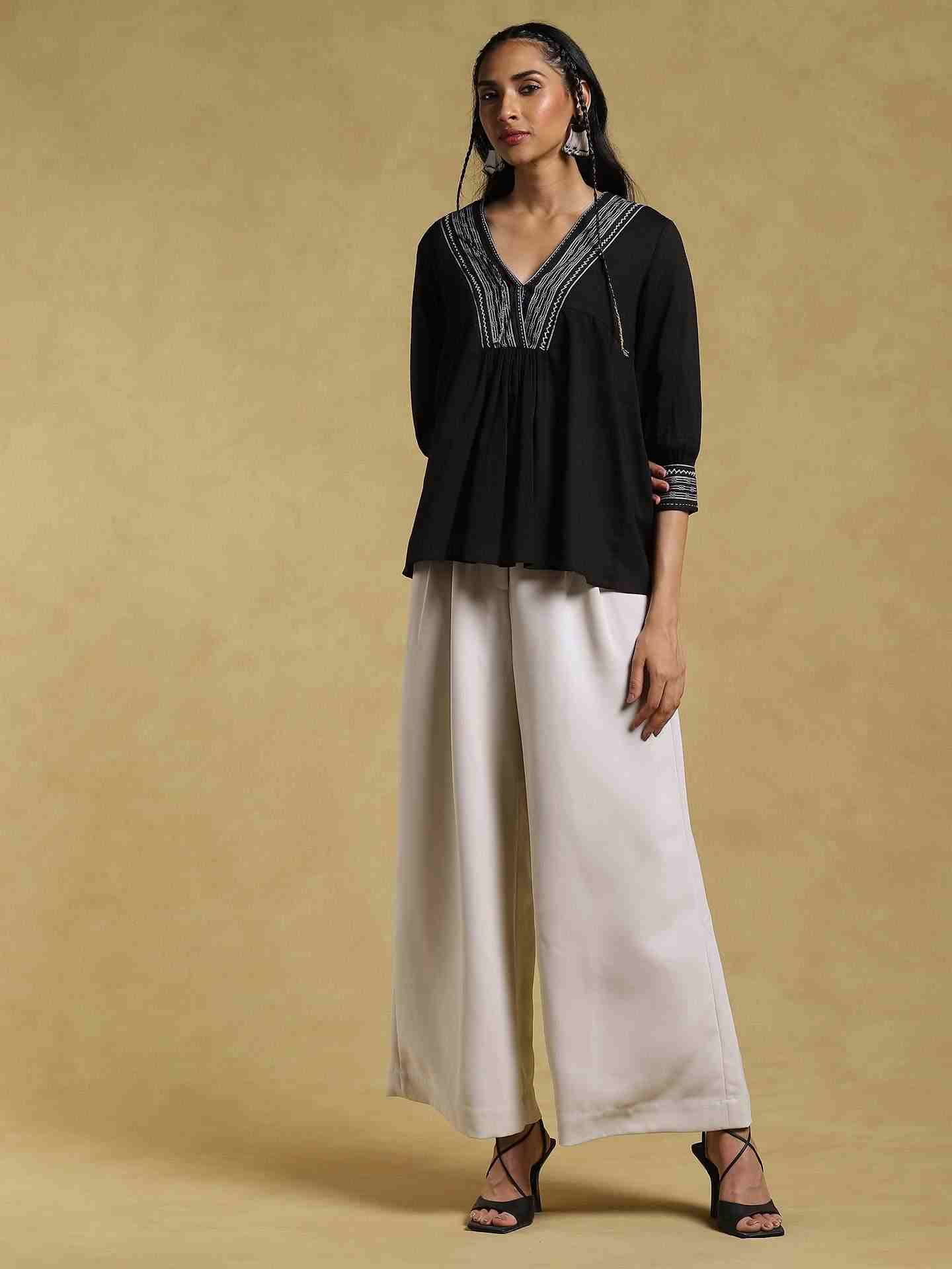 Black Ethereal Cotton Kurti