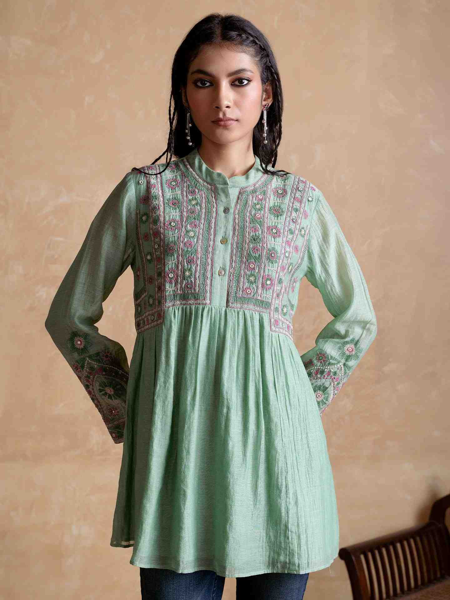 Green Dharohar Kurti