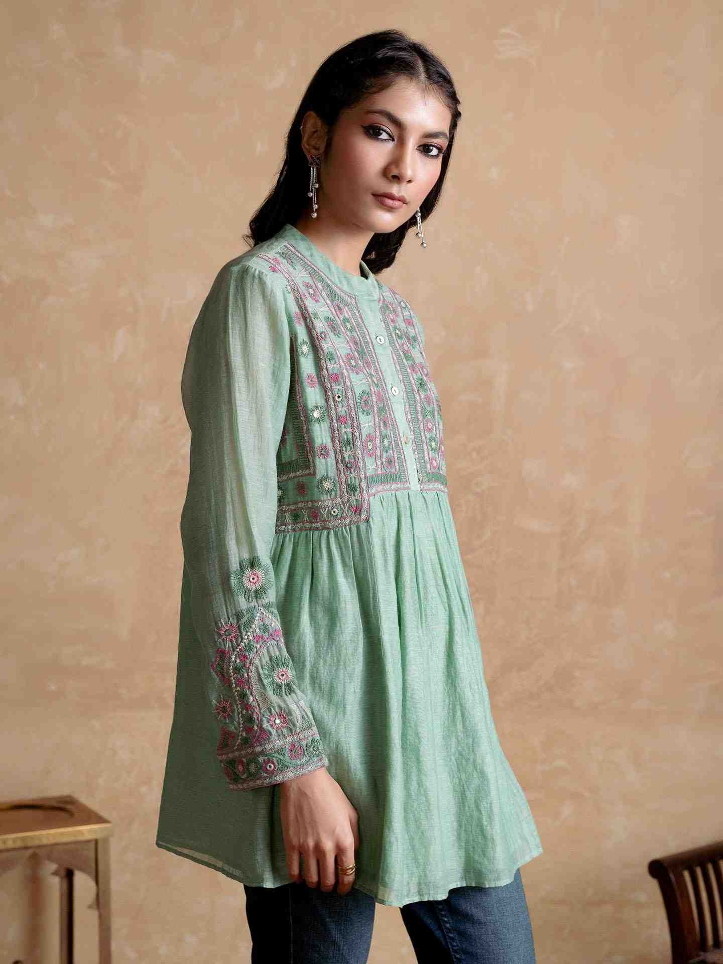 Green Dharohar Kurti