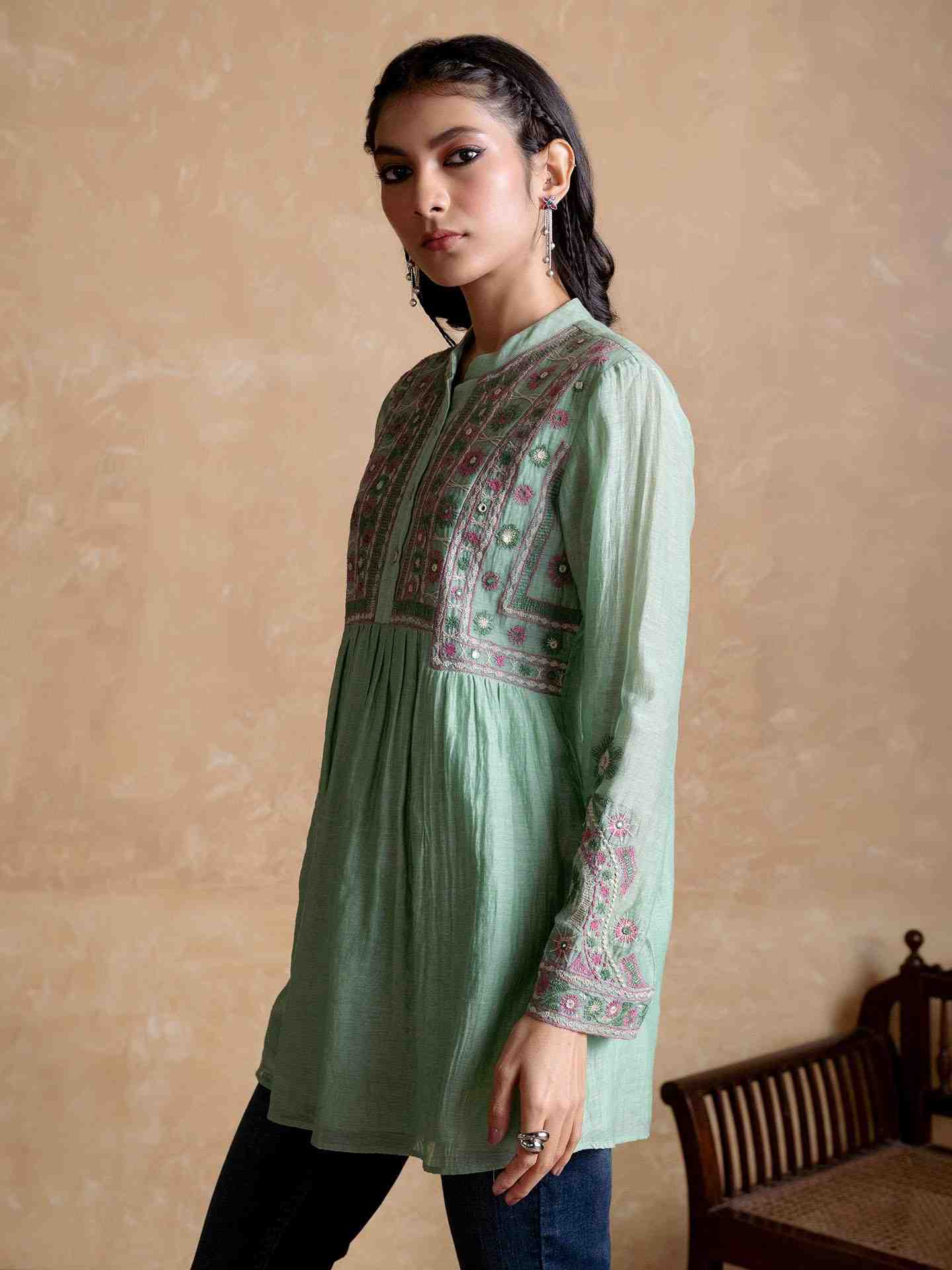 Green Dharohar Kurti