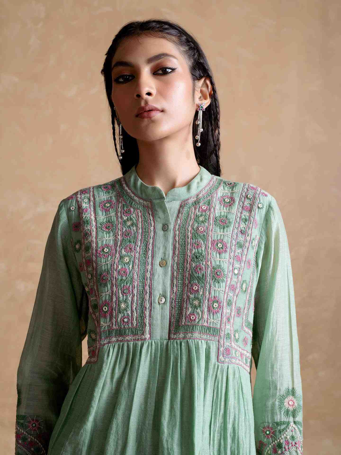Green Dharohar Kurti