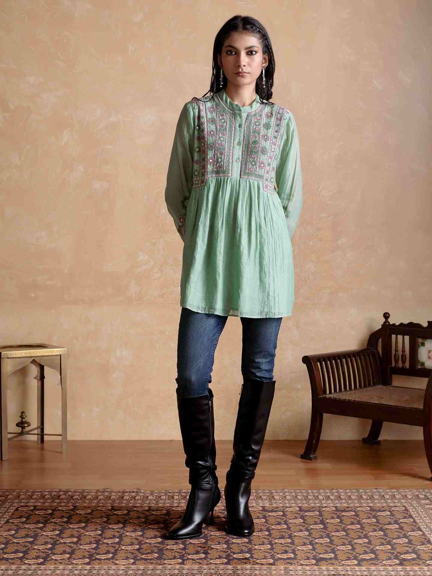 Green Dharohar Kurti
