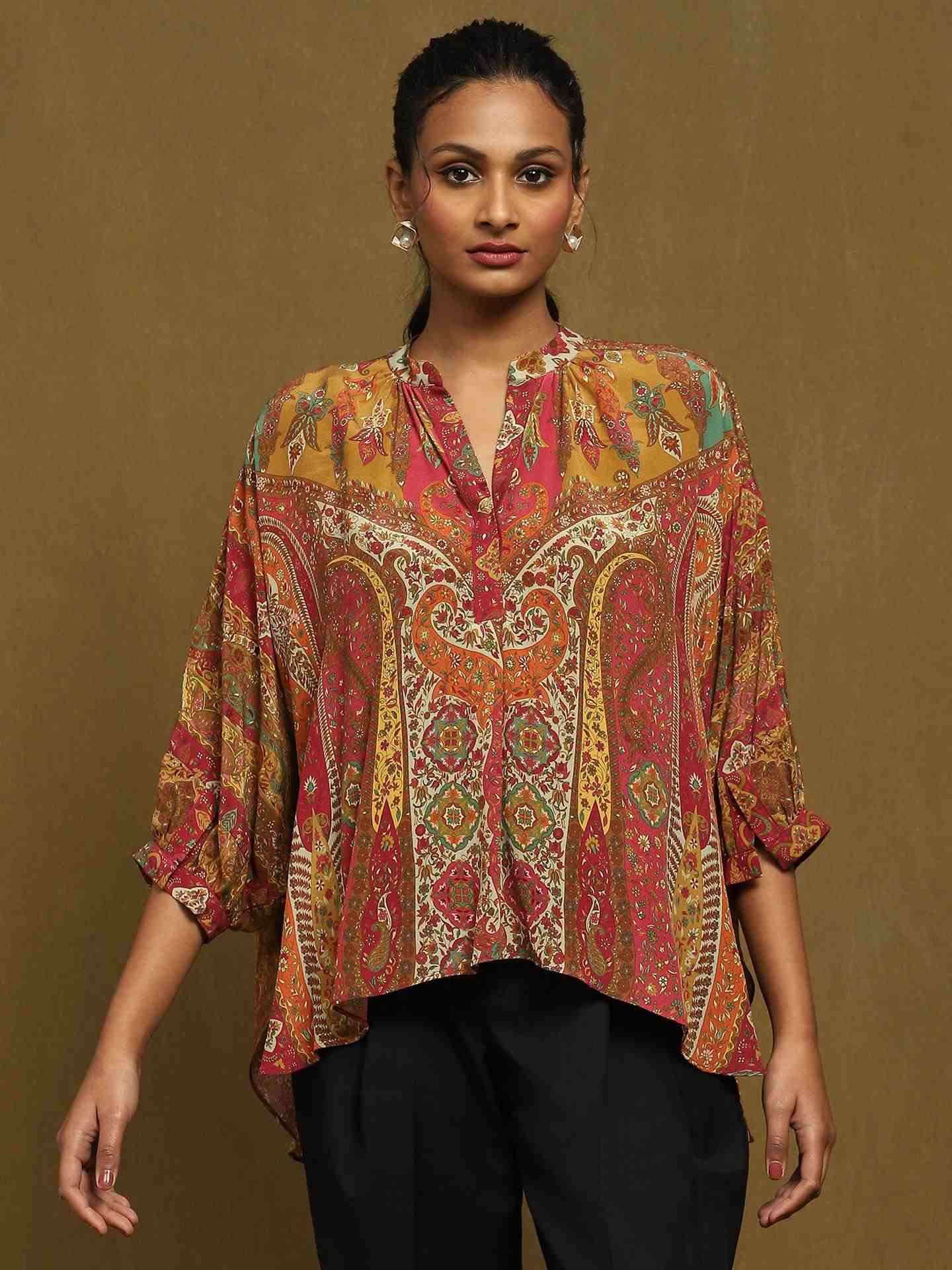 Multi Jaisalmer Kaftan Top