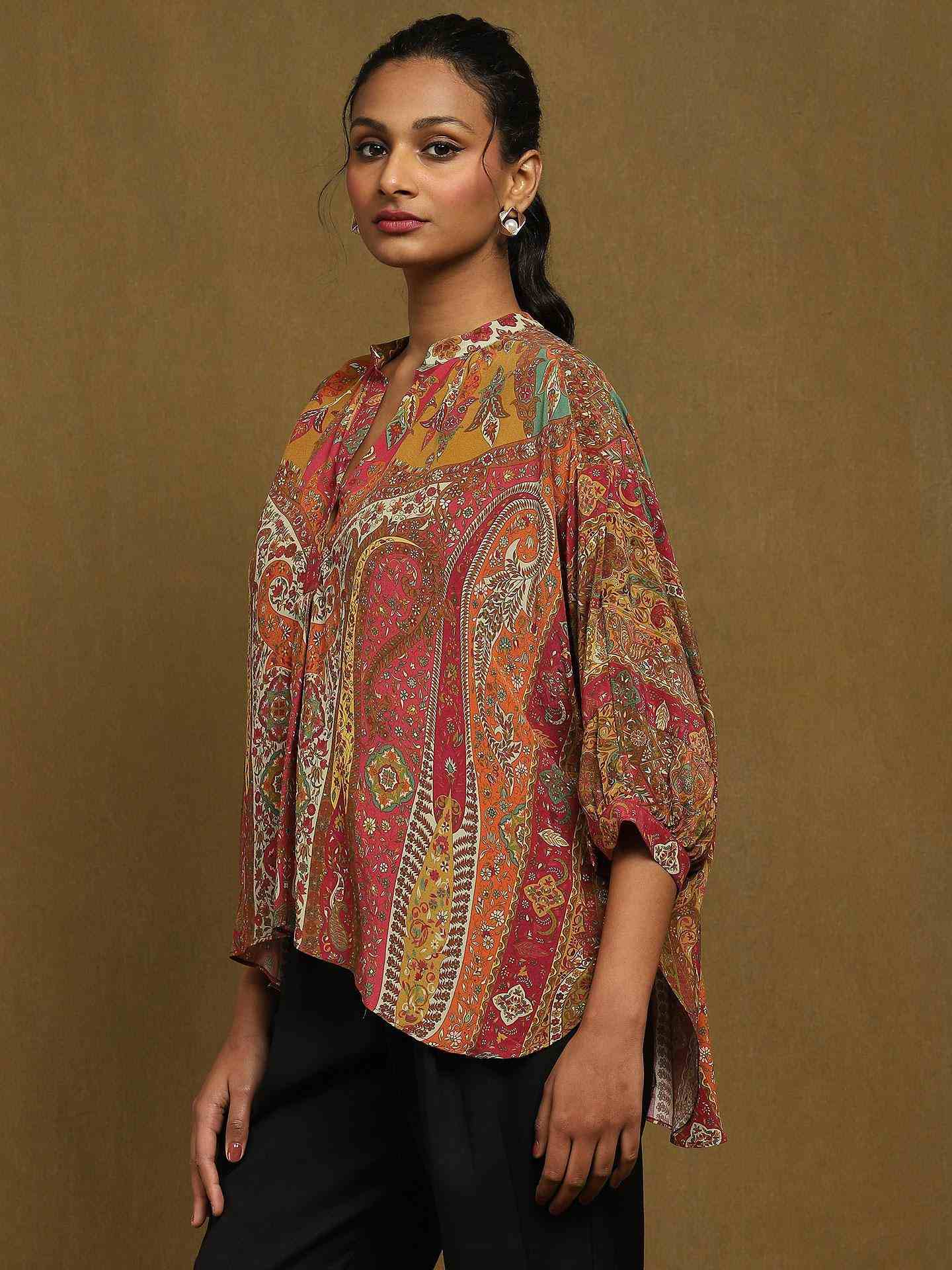 Multi Jaisalmer Kaftan Top