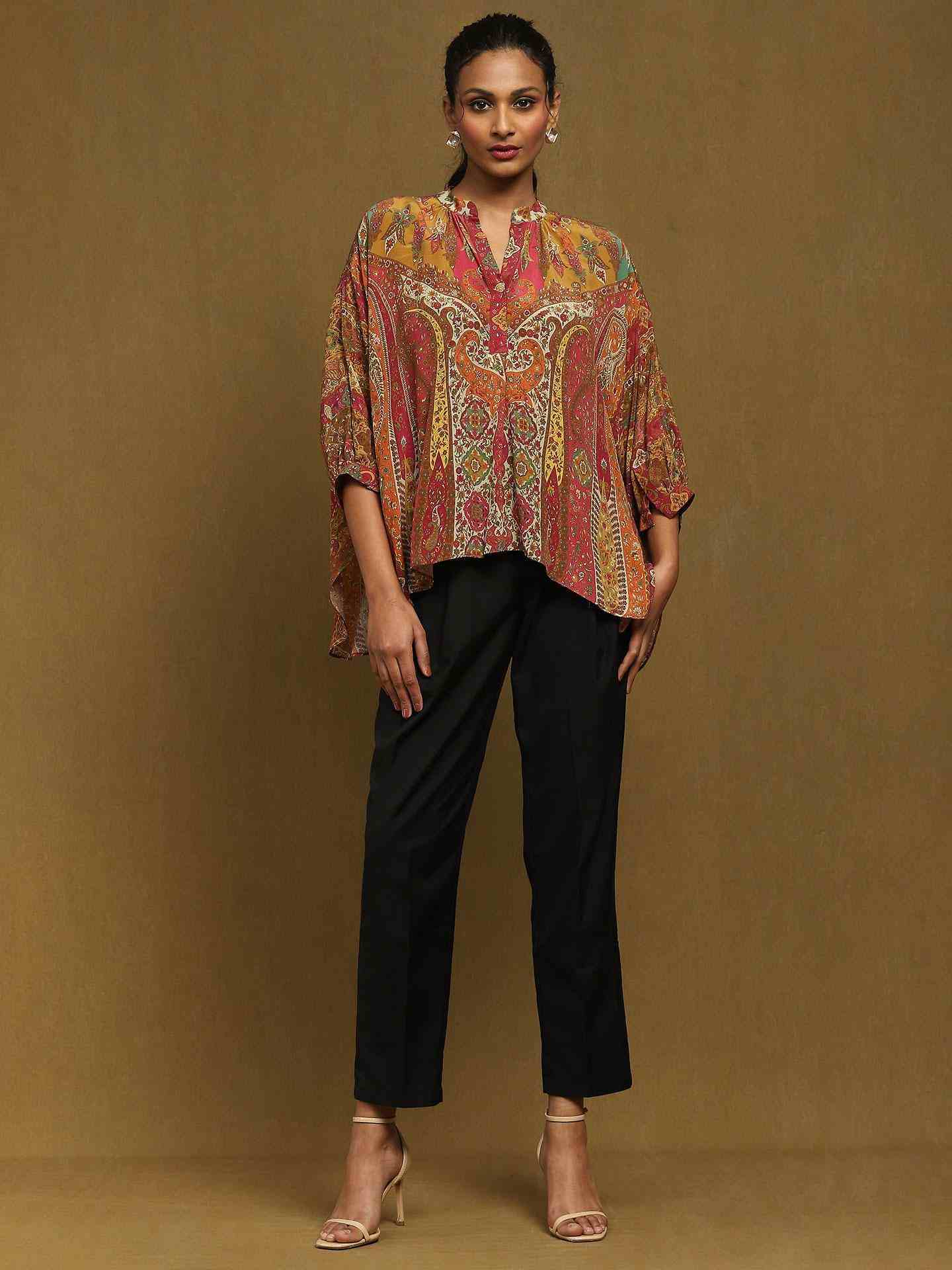 Multi Jaisalmer Kaftan Top