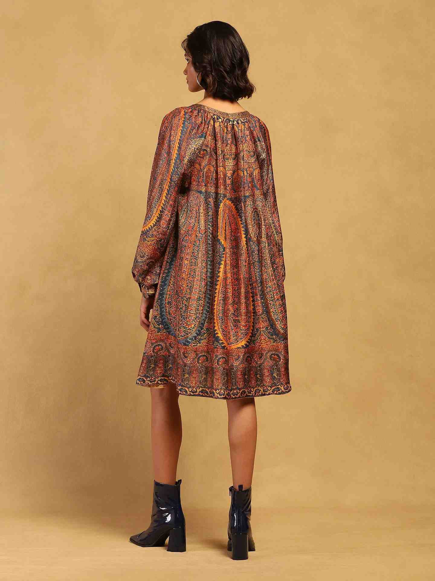 Blue & Multi Juhu Shift Dress