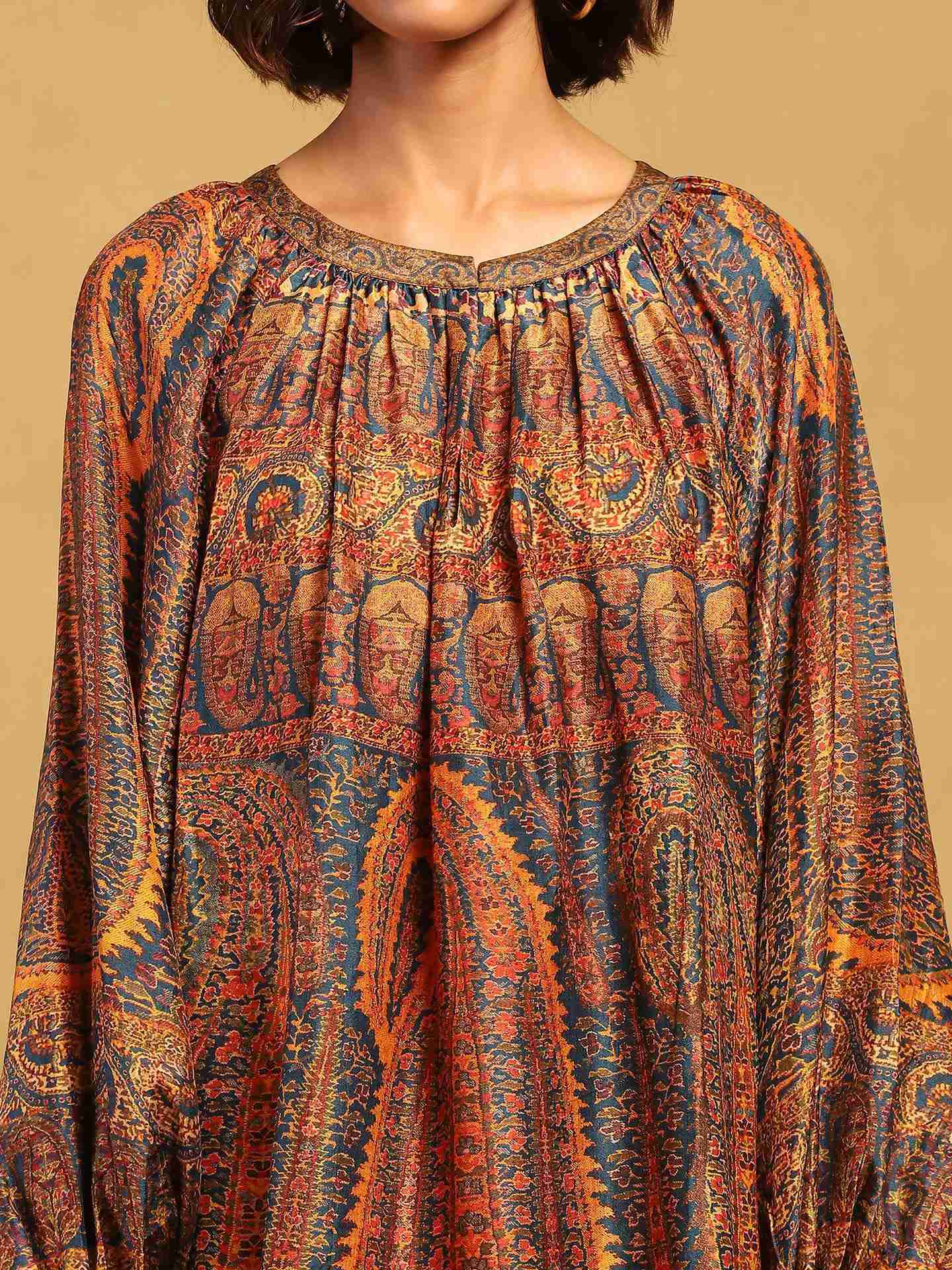 Blue & Multi Juhu Shift Dress