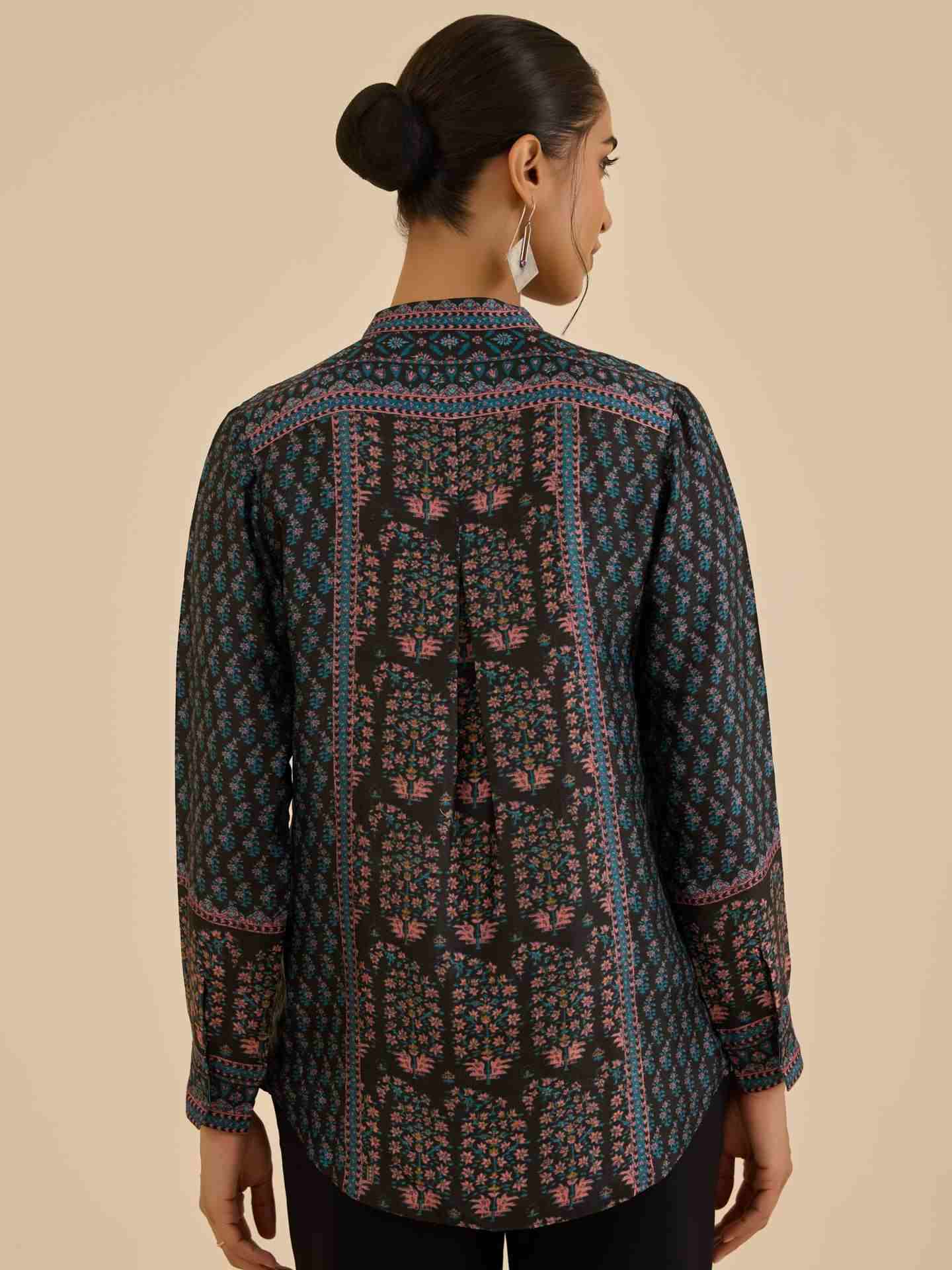 Black Turquoise Keya Kurti