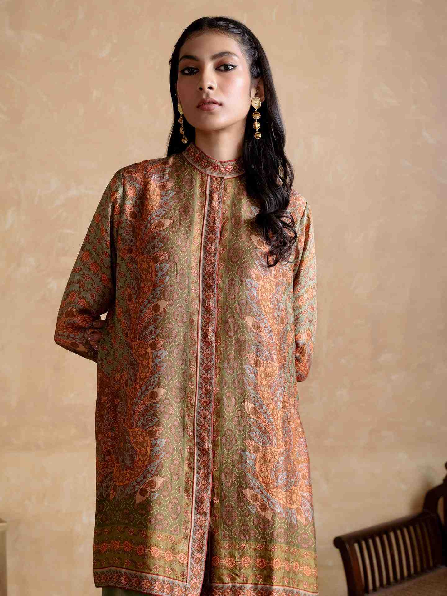 Khaki Dia Kurti