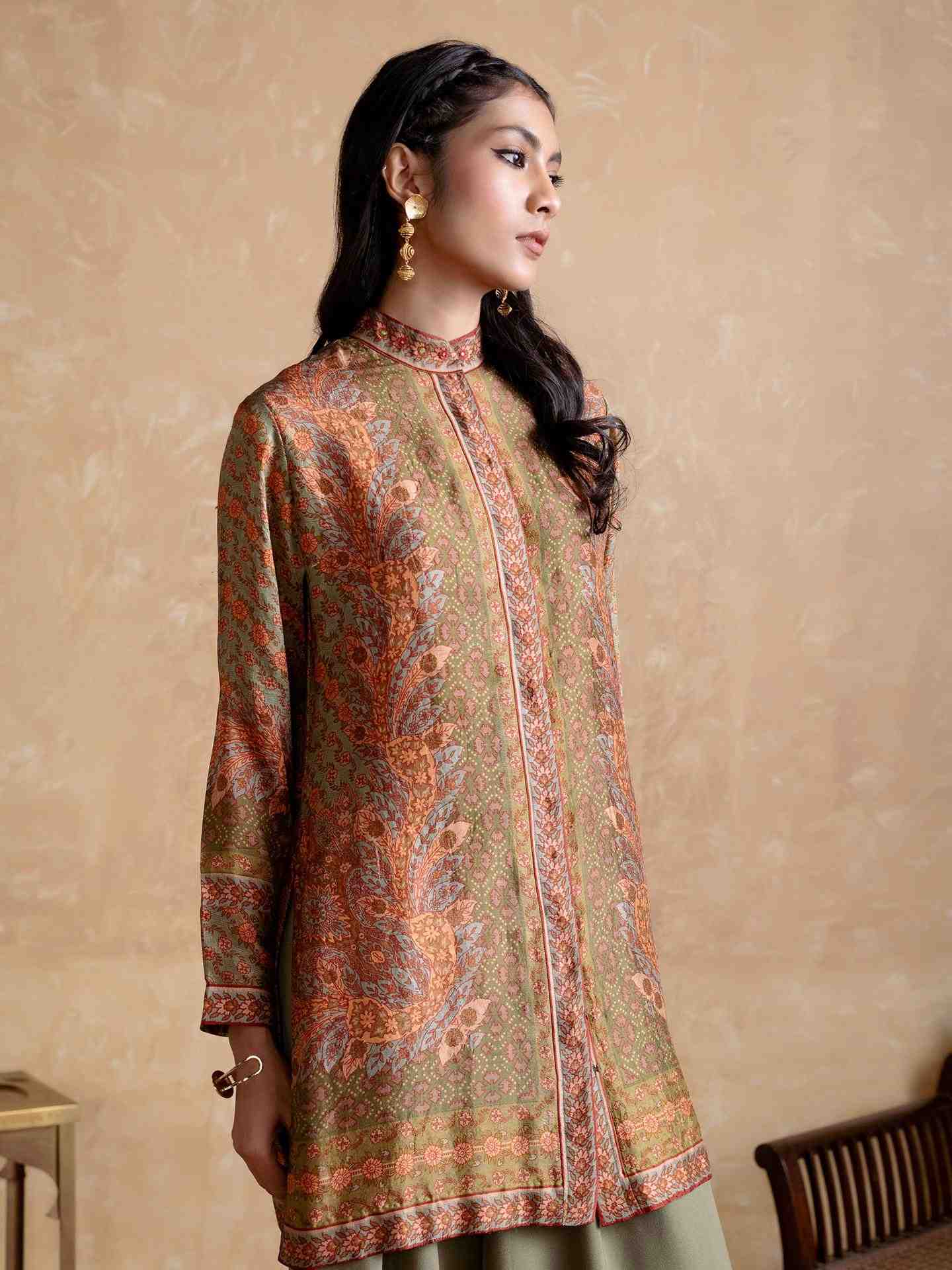 Khaki Dia Kurti