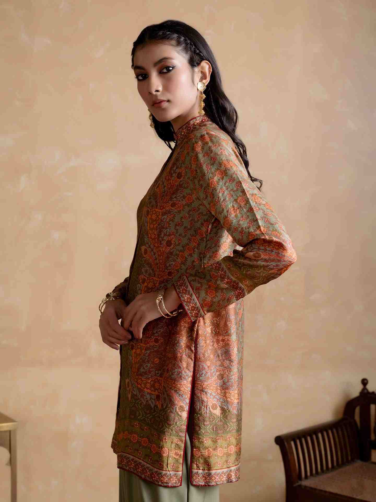 Khaki Dia Kurti