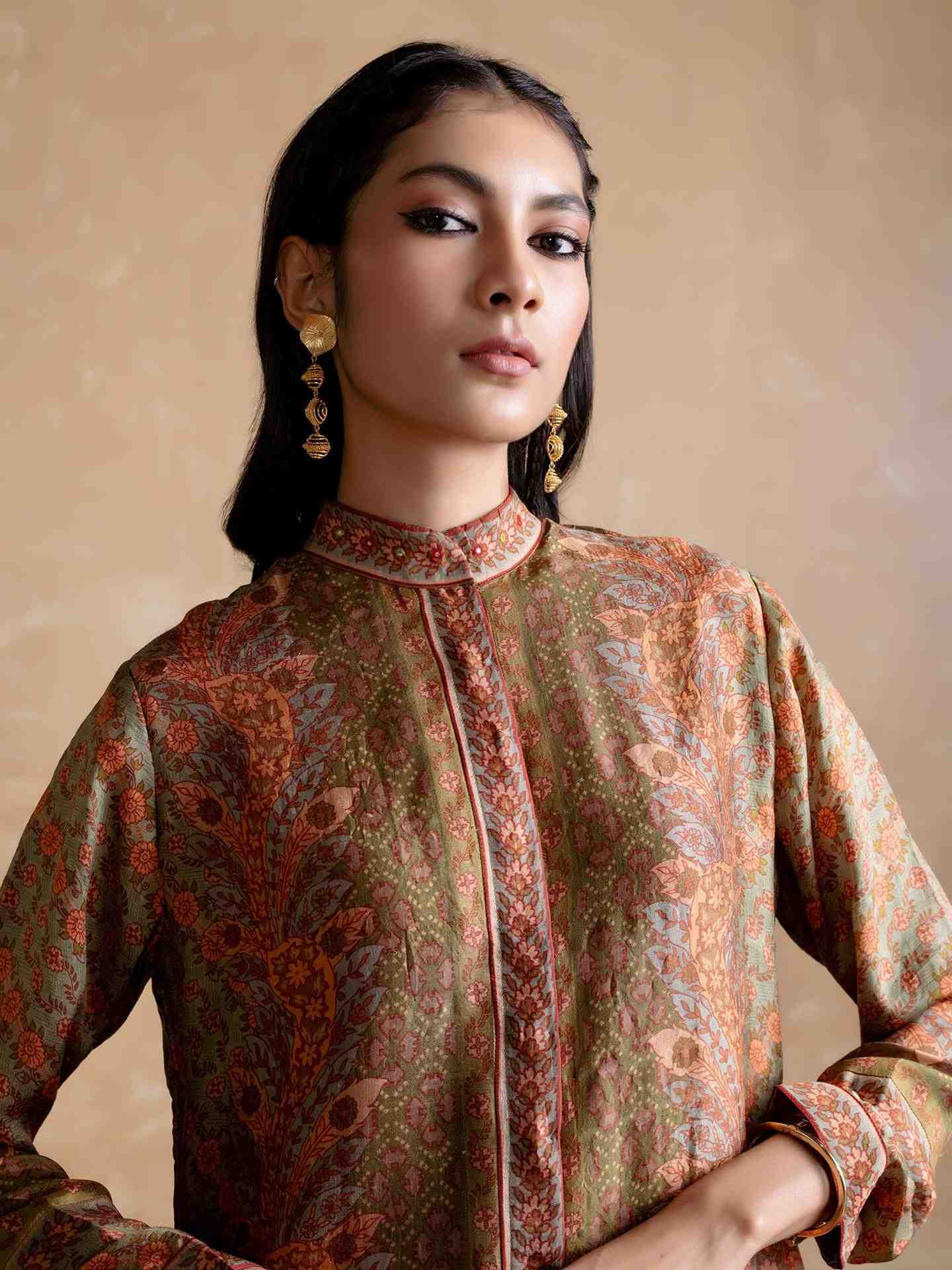 Khaki Dia Kurti