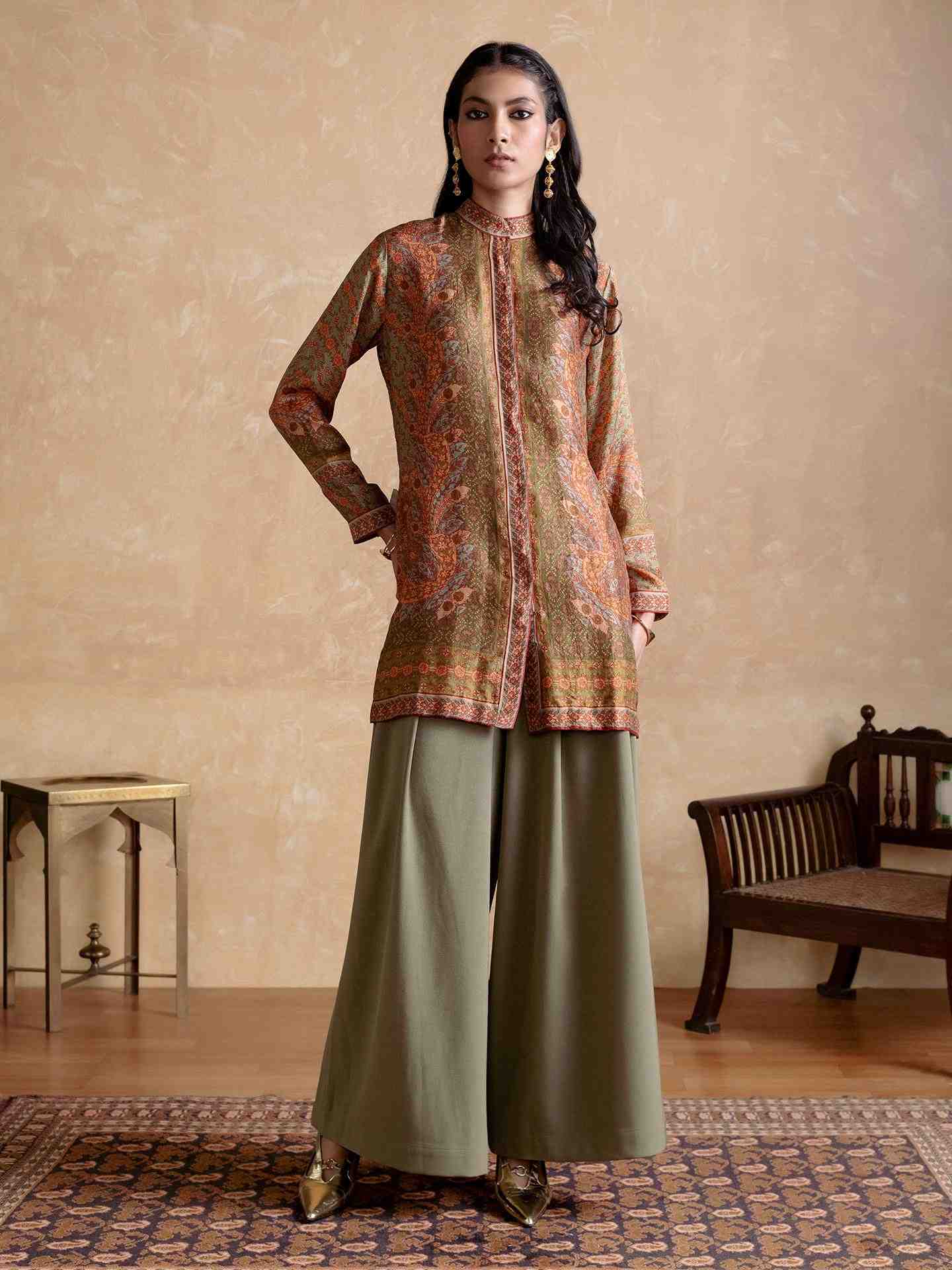 Khaki Dia Kurti