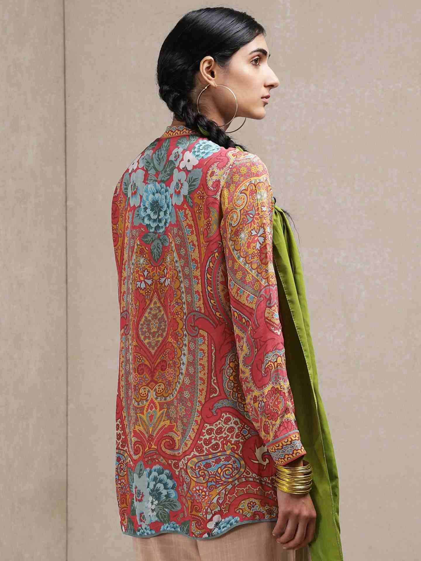 Dark Pink Kalavati Crepe Kurti