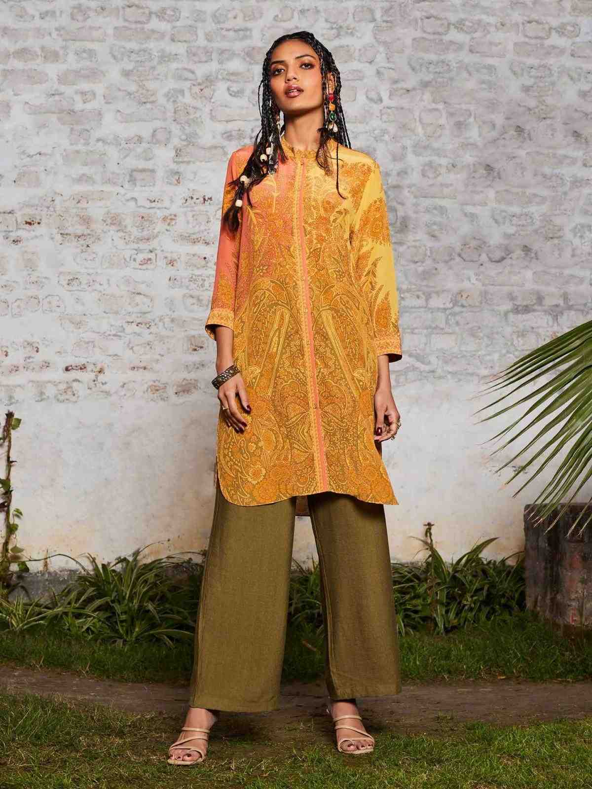 Yellow Chakori Kurti