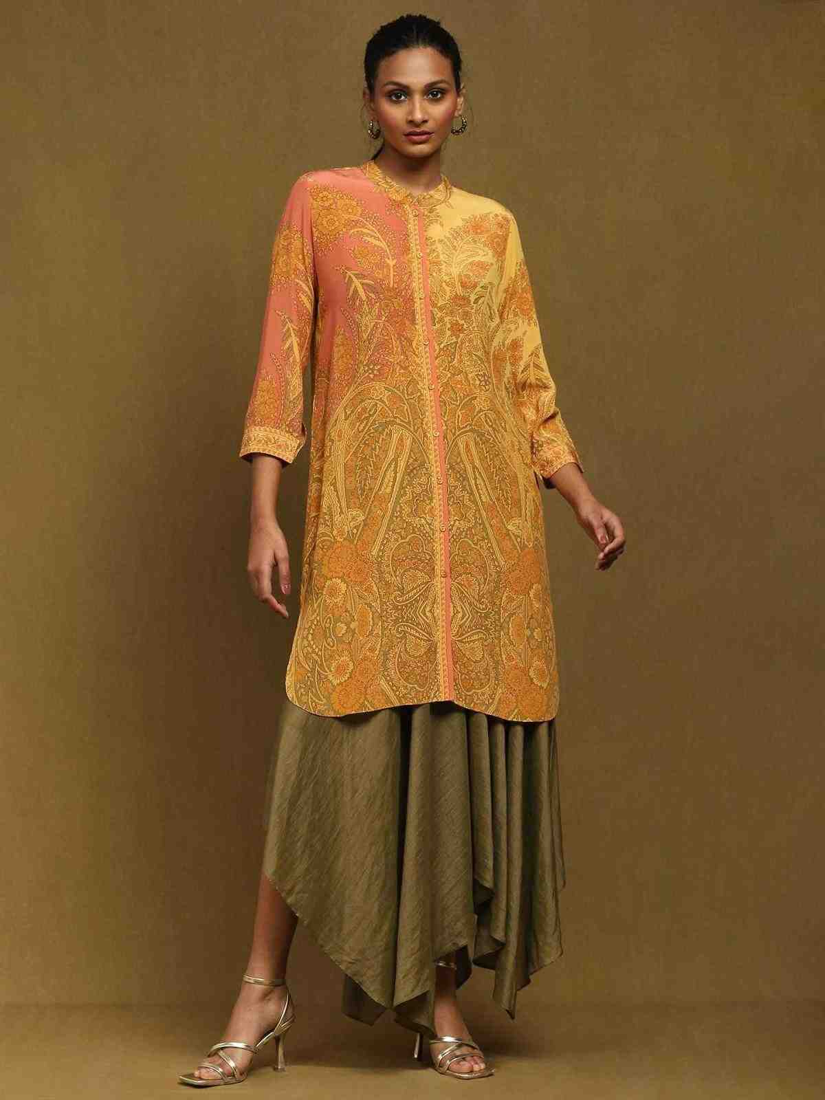 Yellow Chakori Kurti