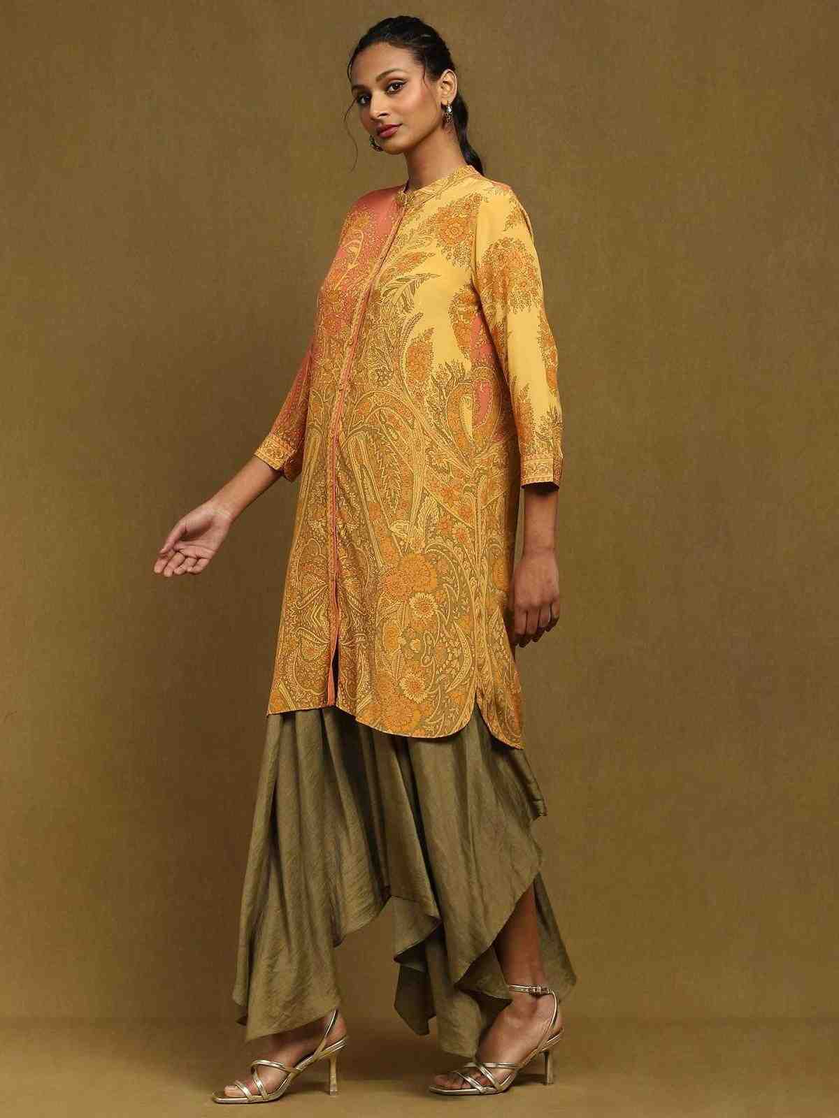 Yellow Chakori Kurti