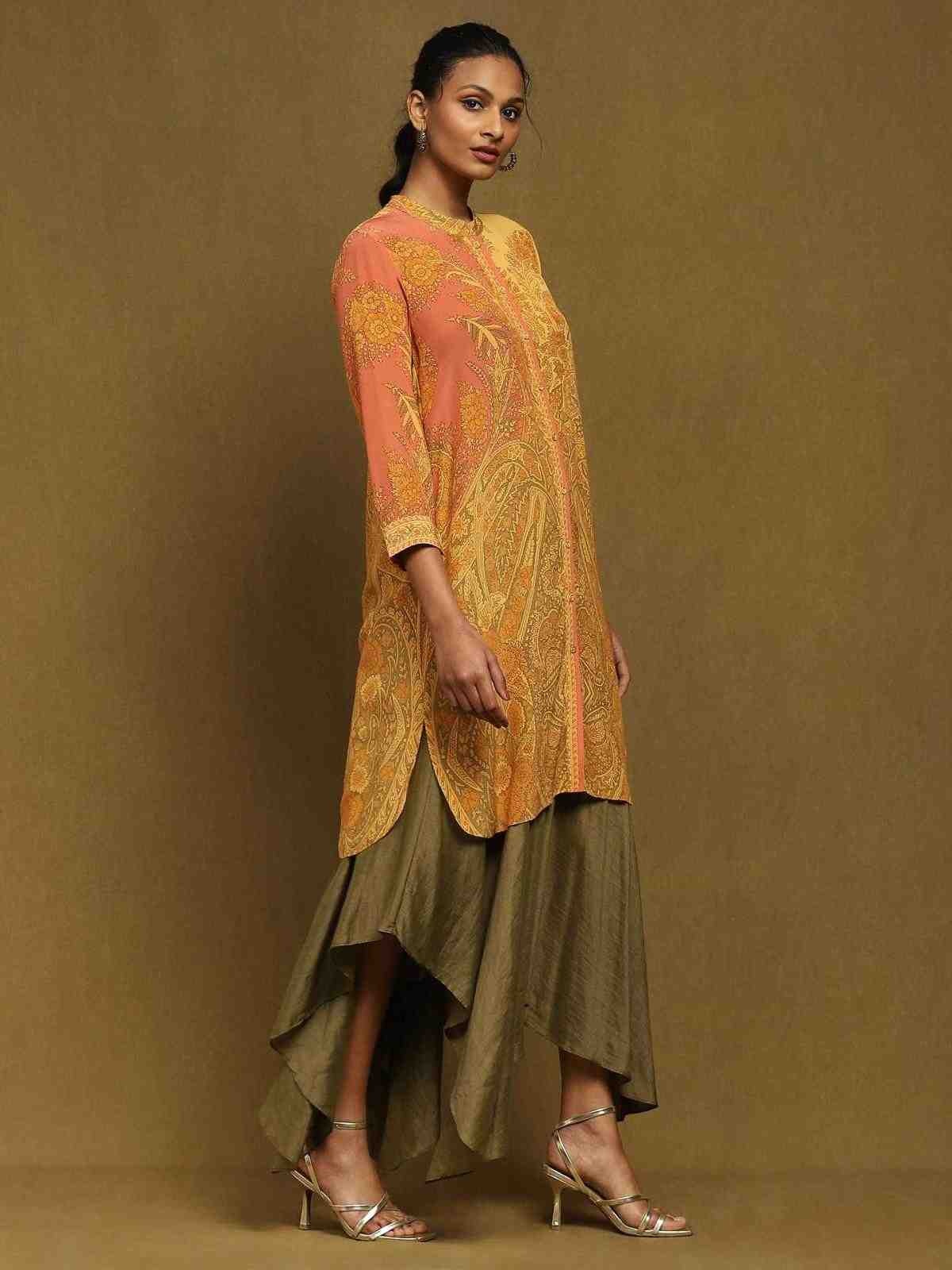 Yellow Chakori Kurti