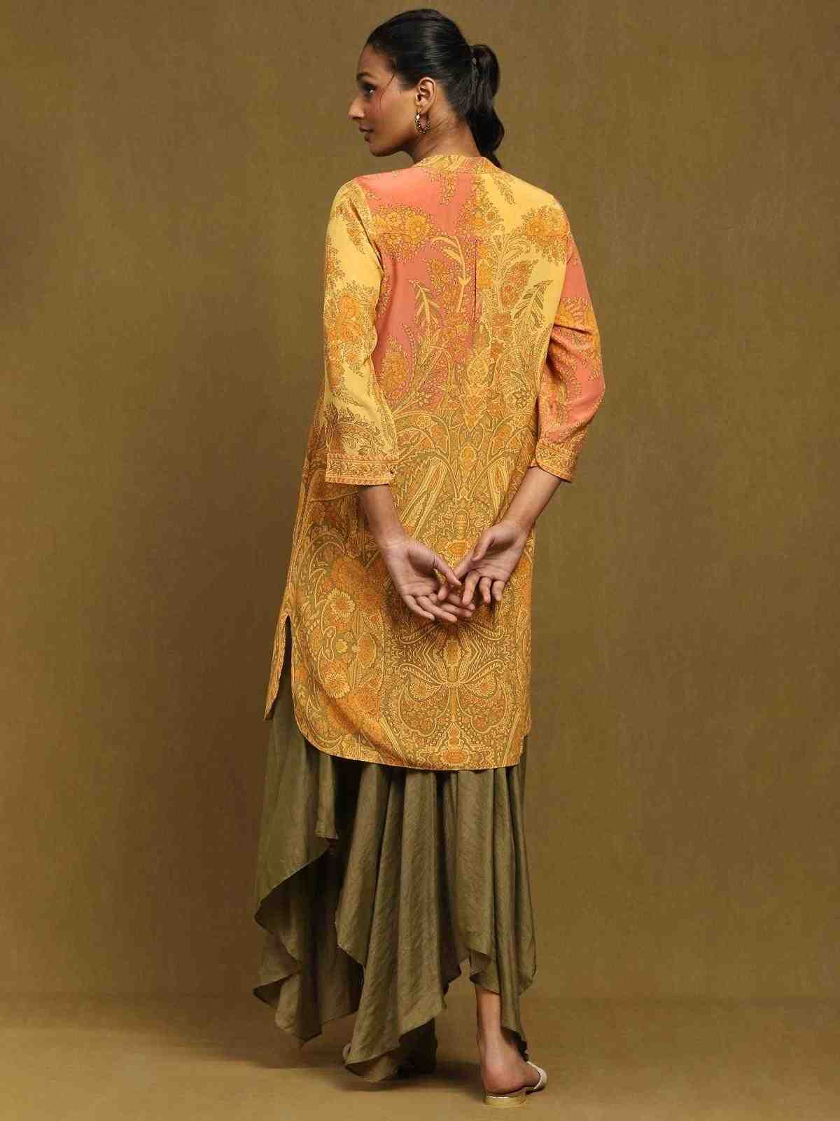 Yellow Chakori Kurti